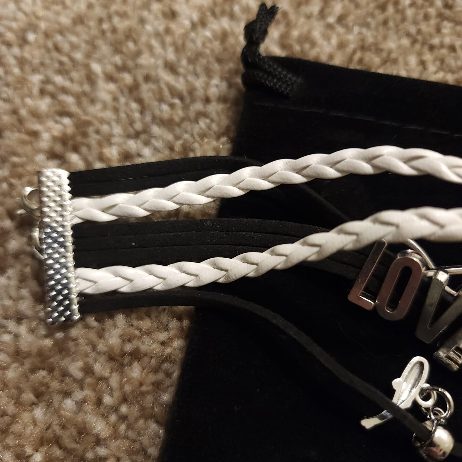 Legemeton Leather Multilayer Braided Wrap Bracelet with Whale Charm - Thumbnail 5