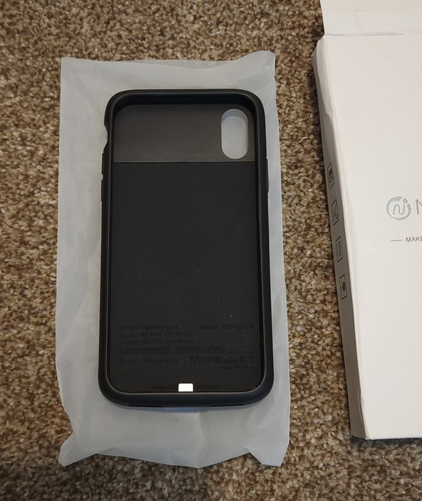Newdery Iphone X/XS Battery Charging Phone Case 10000mAh - Thumbnail 5