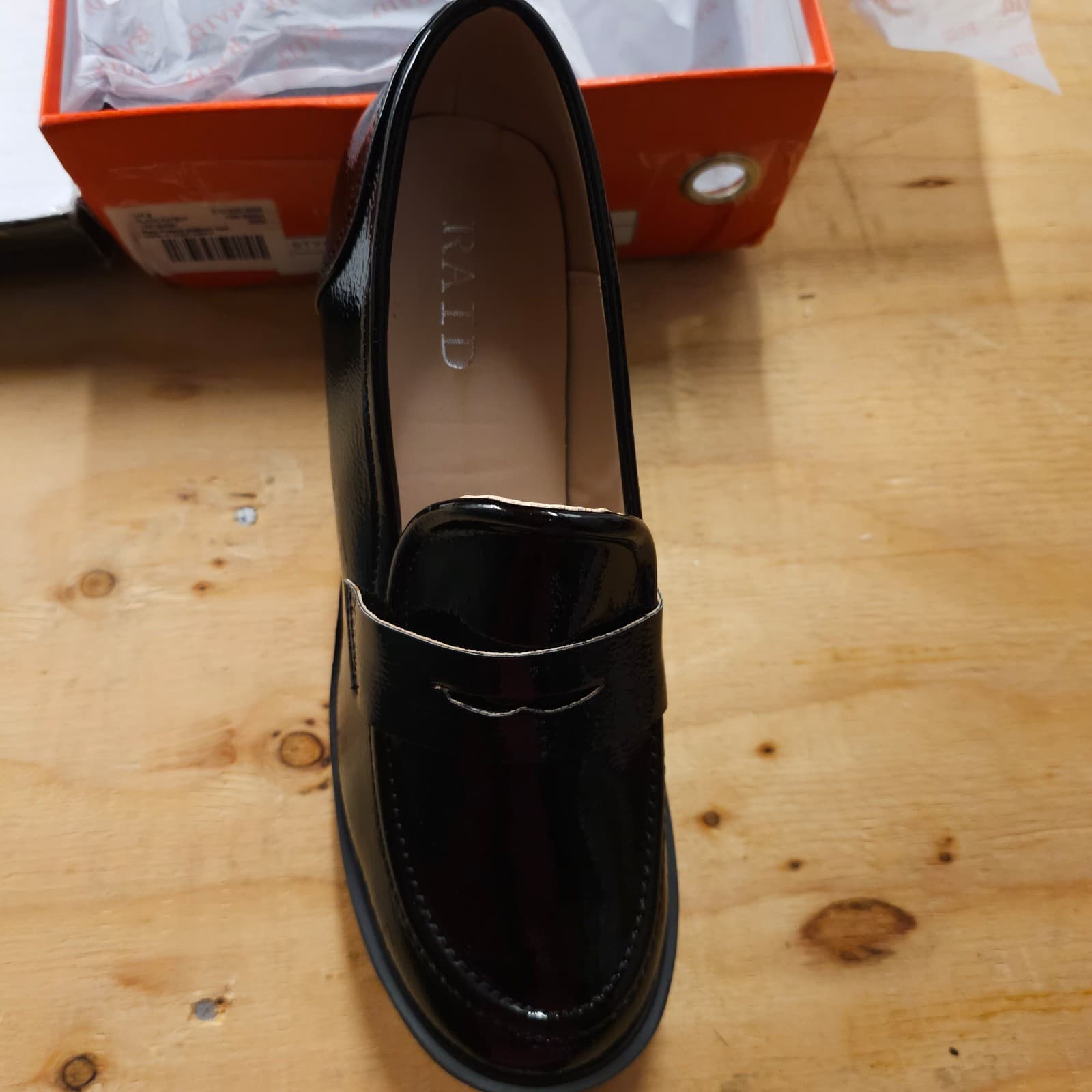 Raid Preshna Platform Heel Loafer in Black Size 10 US - Thumbnail 5
