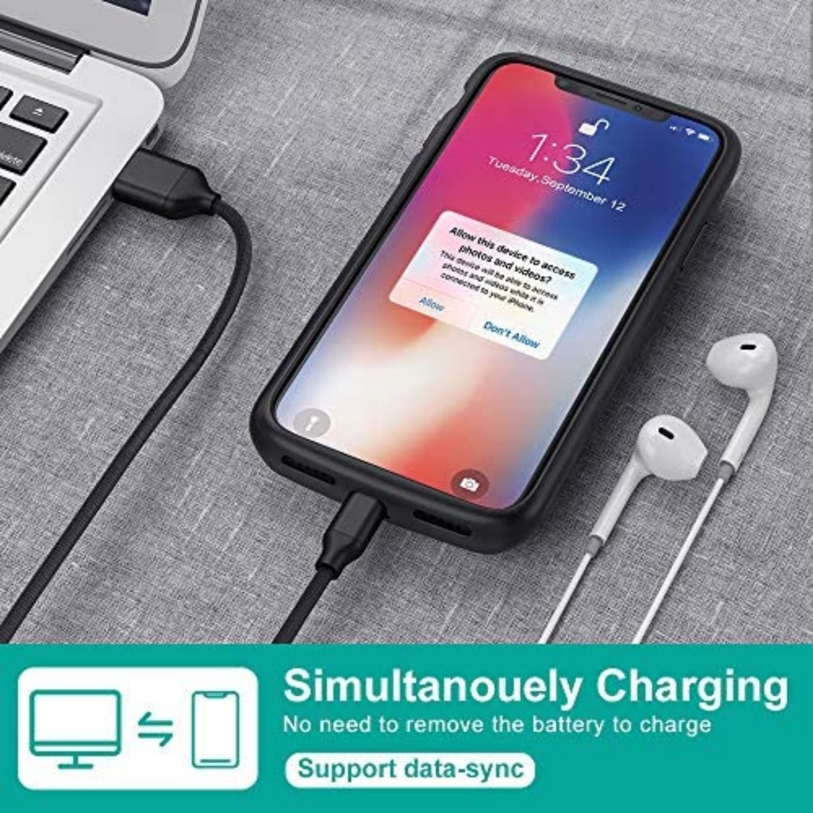 Newdery Iphone X/XS Battery Charging Phone Case 10000mAh - Thumbnail 8