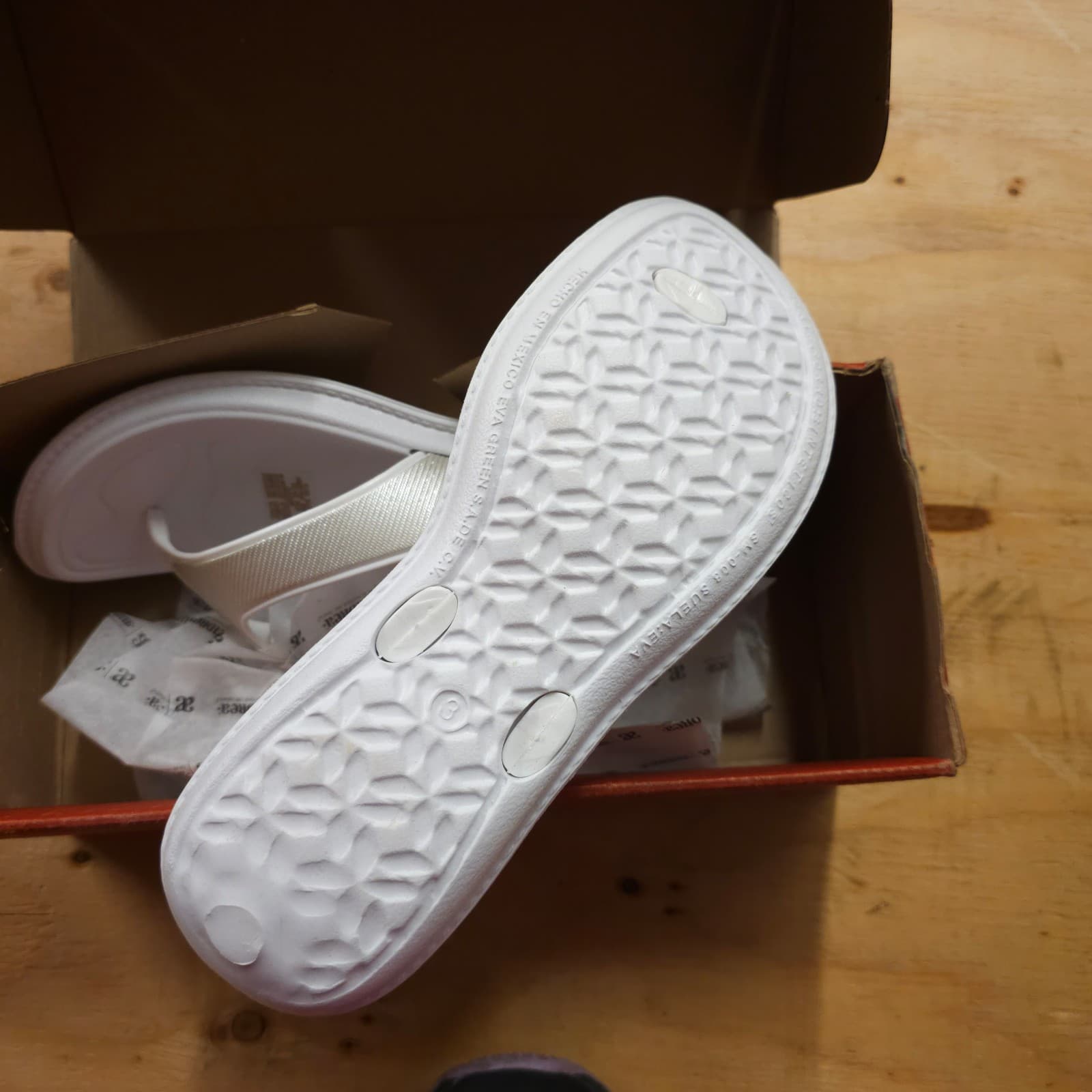 White & Silver Andrea Sandals Size 6 (88450) womens - Thumbnail 3