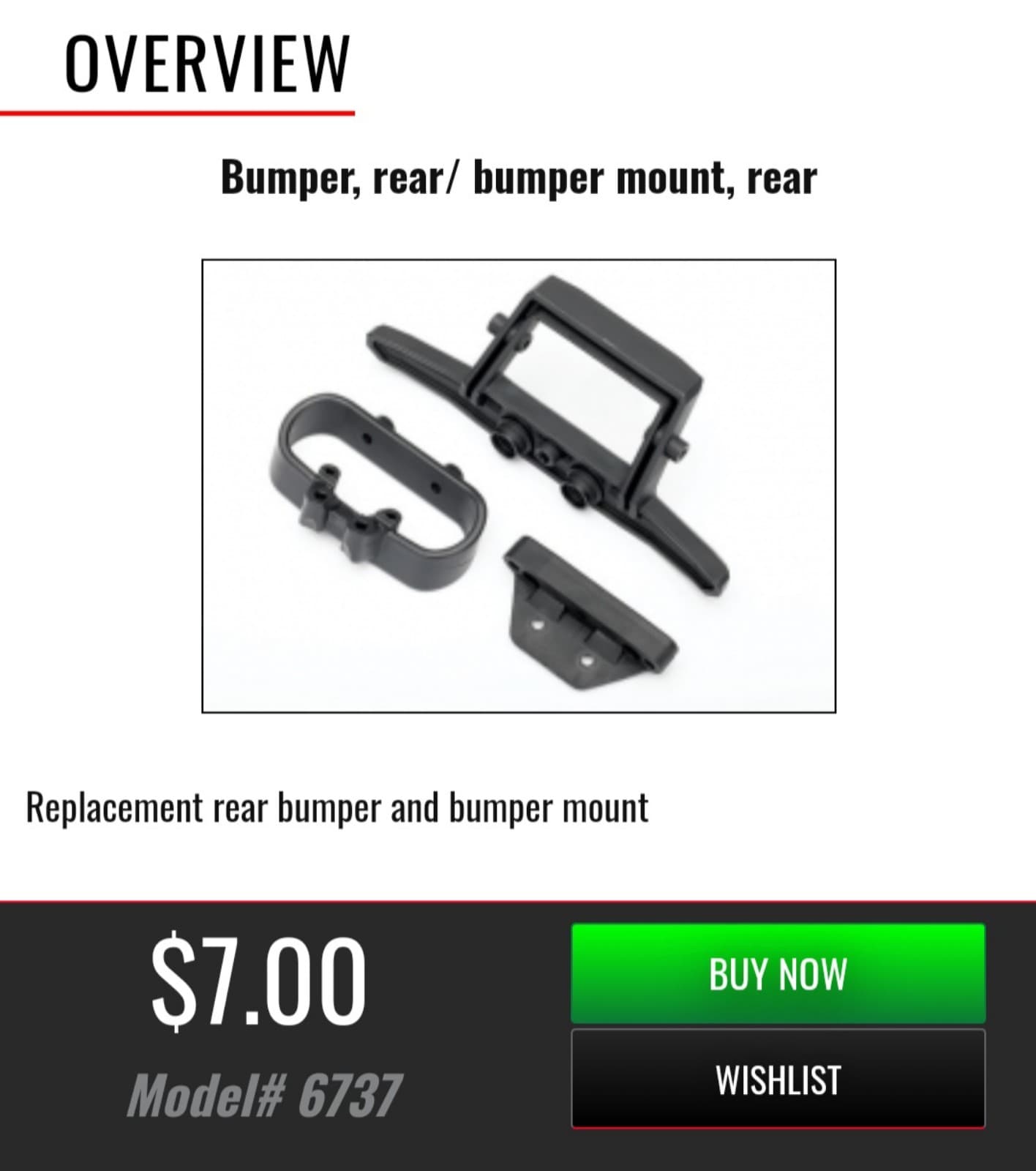 Traxxas 6737 Rear Bumper Mount 4x4 Rc Vehicle - Thumbnail 5