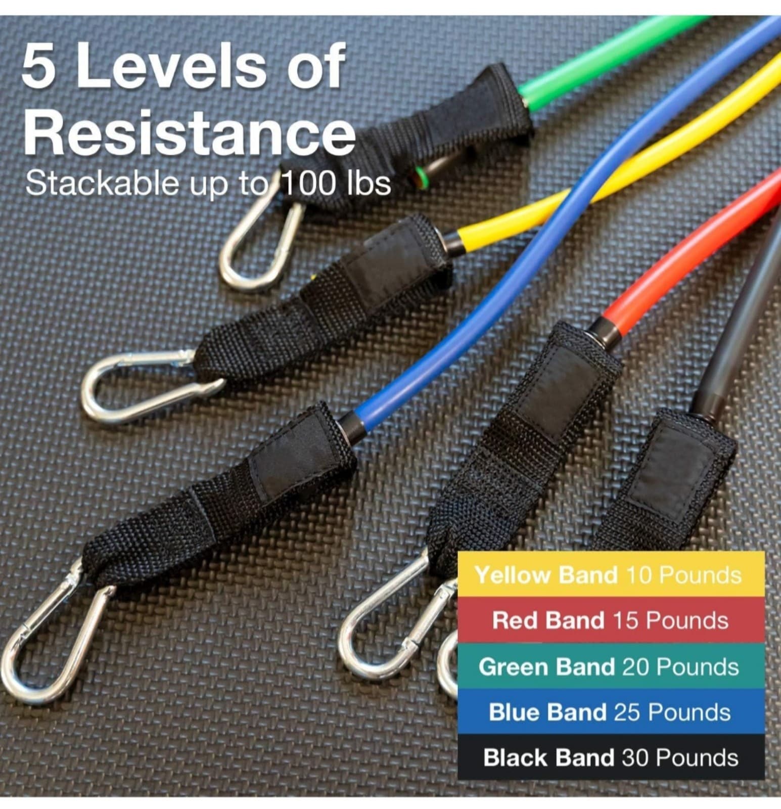 Kortense Resistance Bands Workout Set 11 PCS - Thumbnail 3