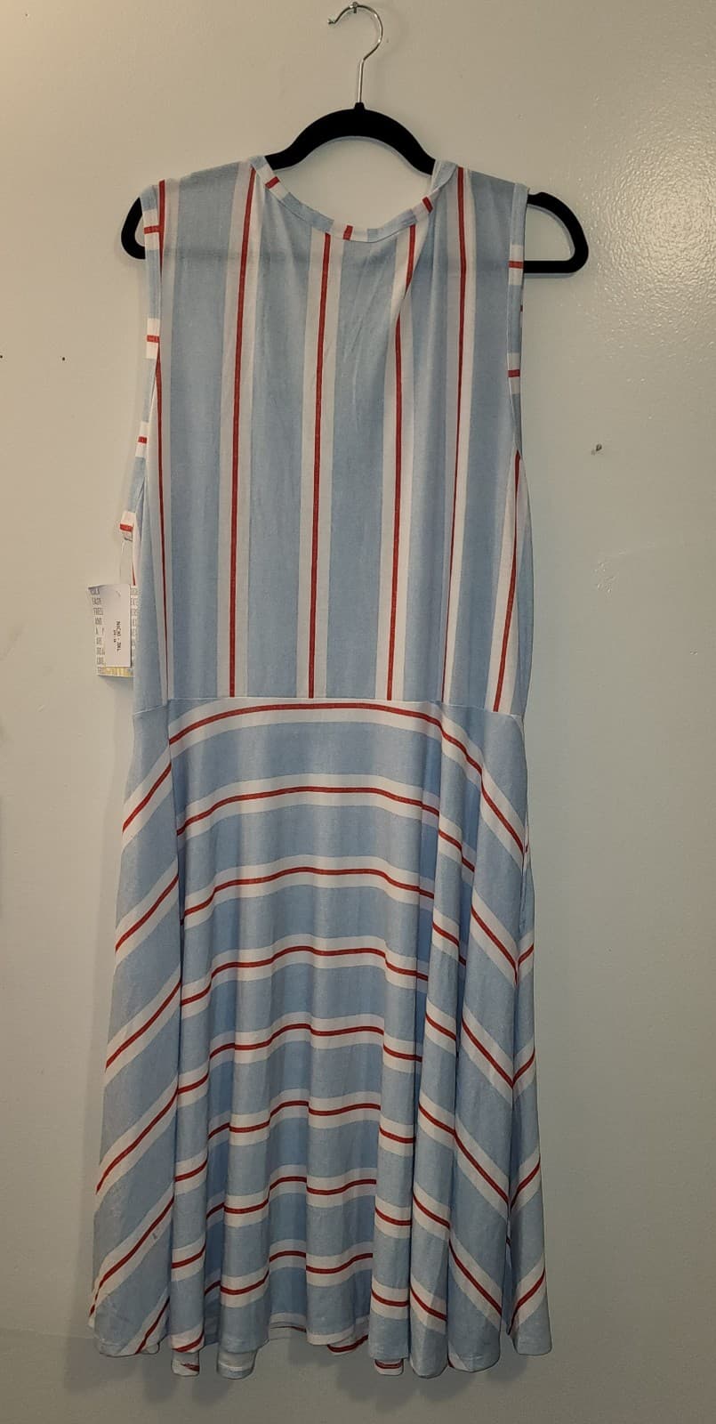 LulaRoe Nikki Sleeveless A-Line Dress Size 3Xl - Thumbnail 3