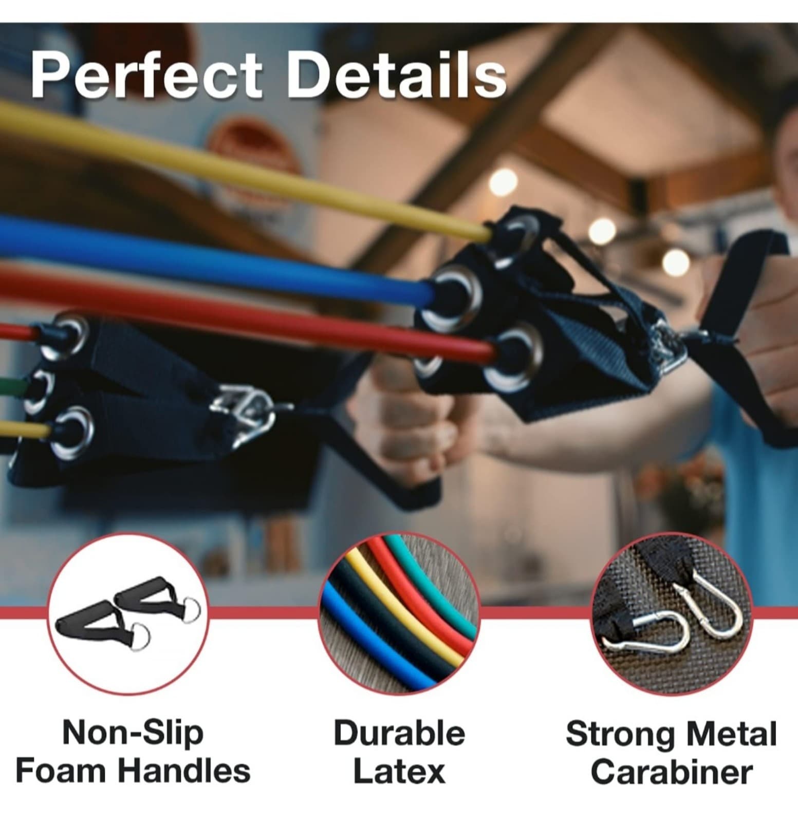 Kortense Resistance Bands Workout Set 11 PCS - Thumbnail 7