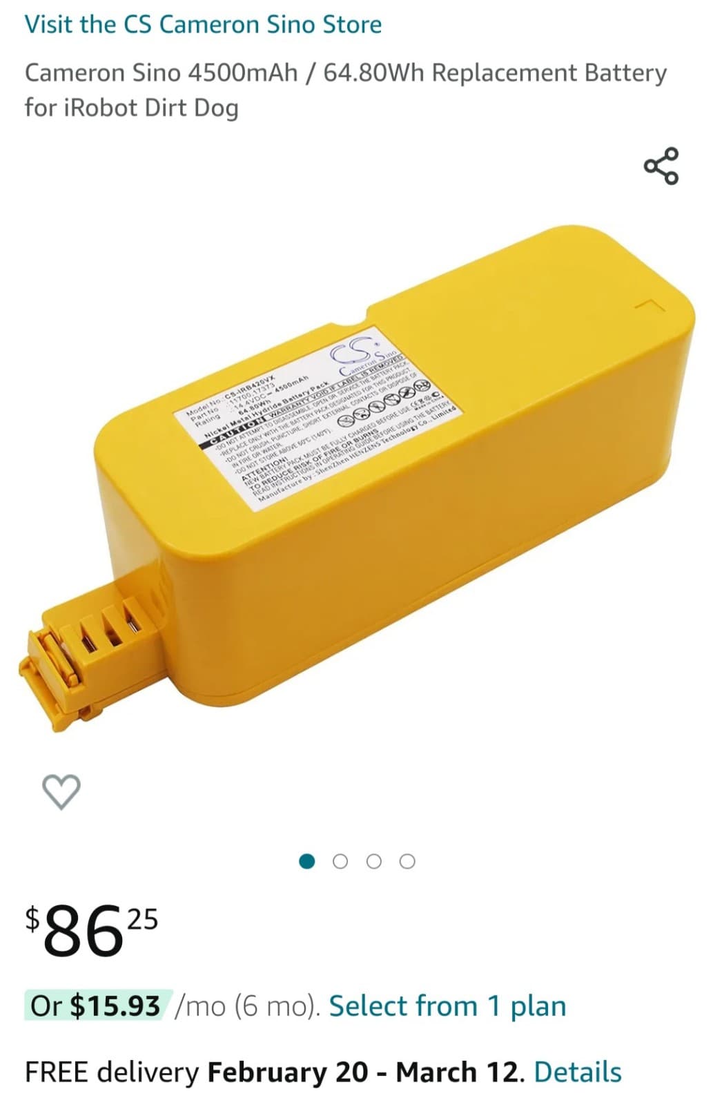 OEM Rechargable Ni-MH Battery Pack 14.4 Volts - Thumbnail 8