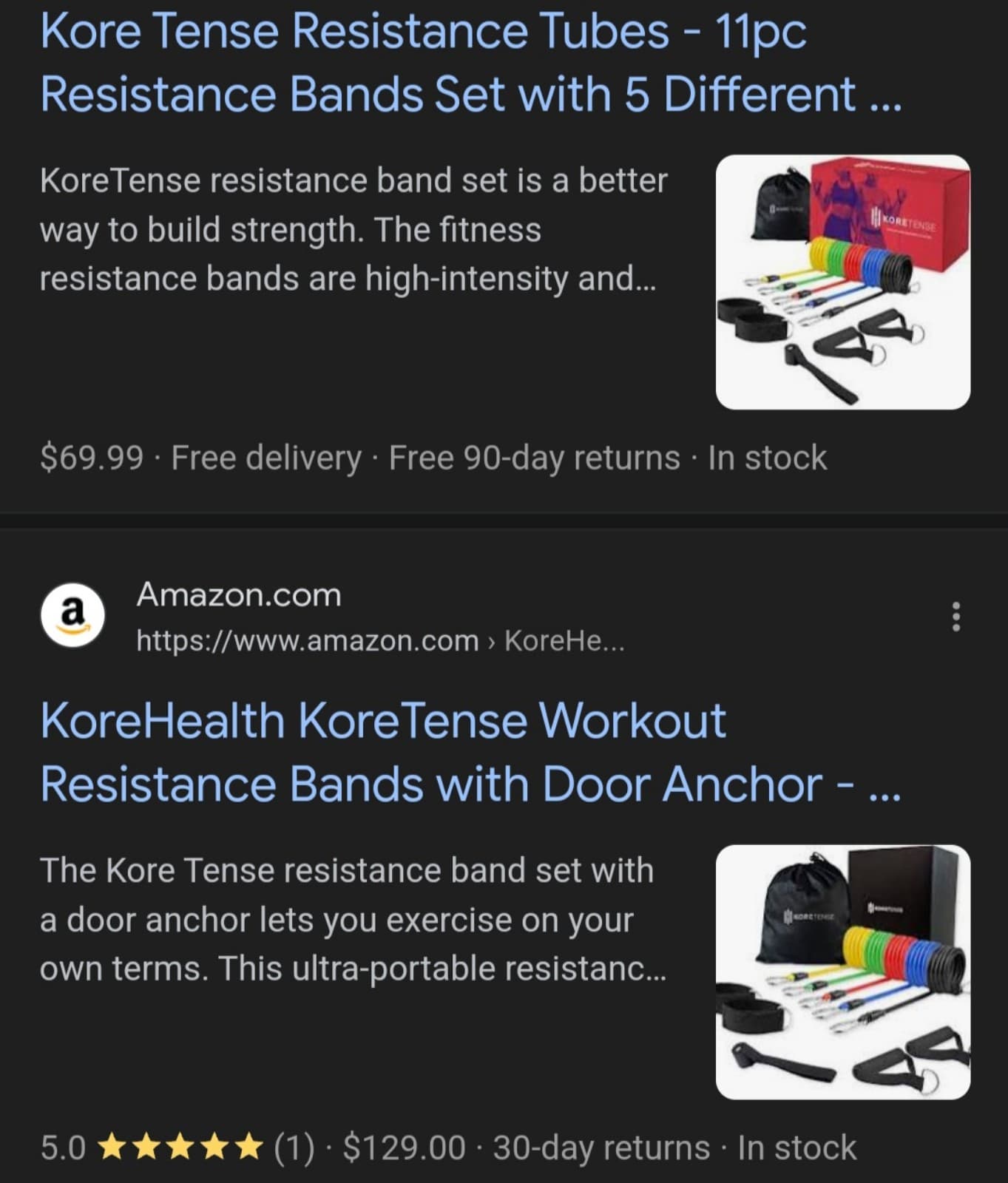 Kortense Resistance Bands Workout Set 11 PCS - Thumbnail 10