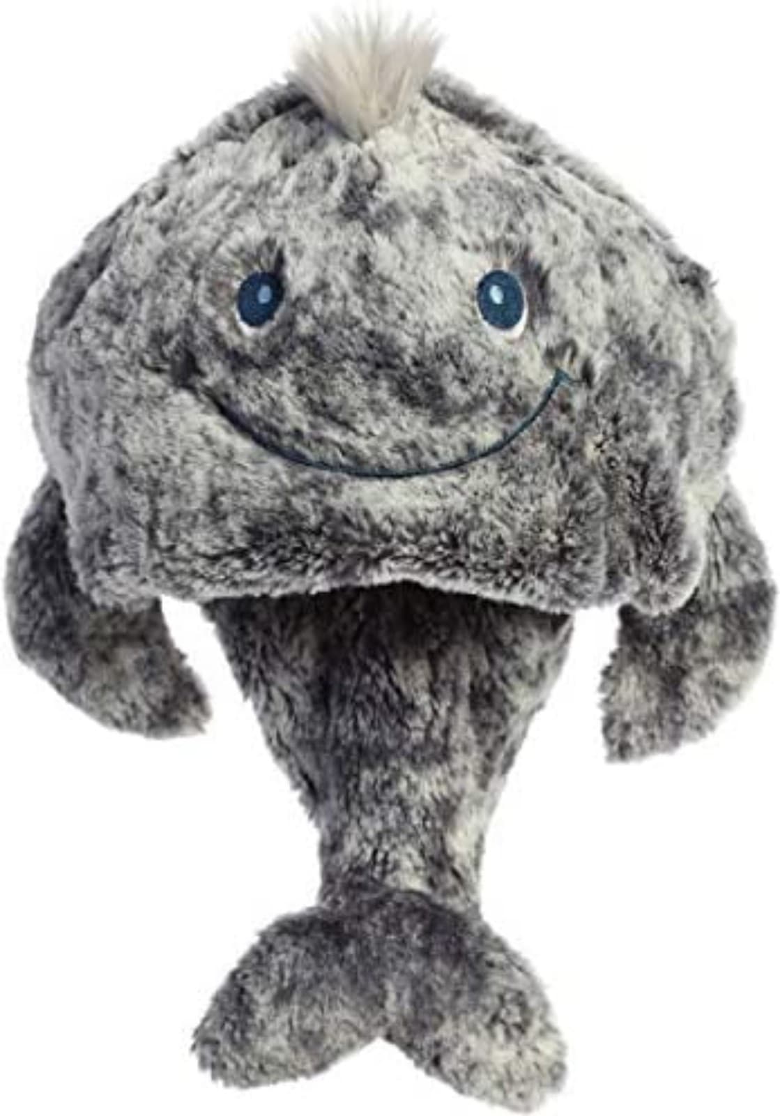 Ebba Plush Hat Toppers for Babies in Blue Pink and Gray OS Fits All - Thumbnail 4
