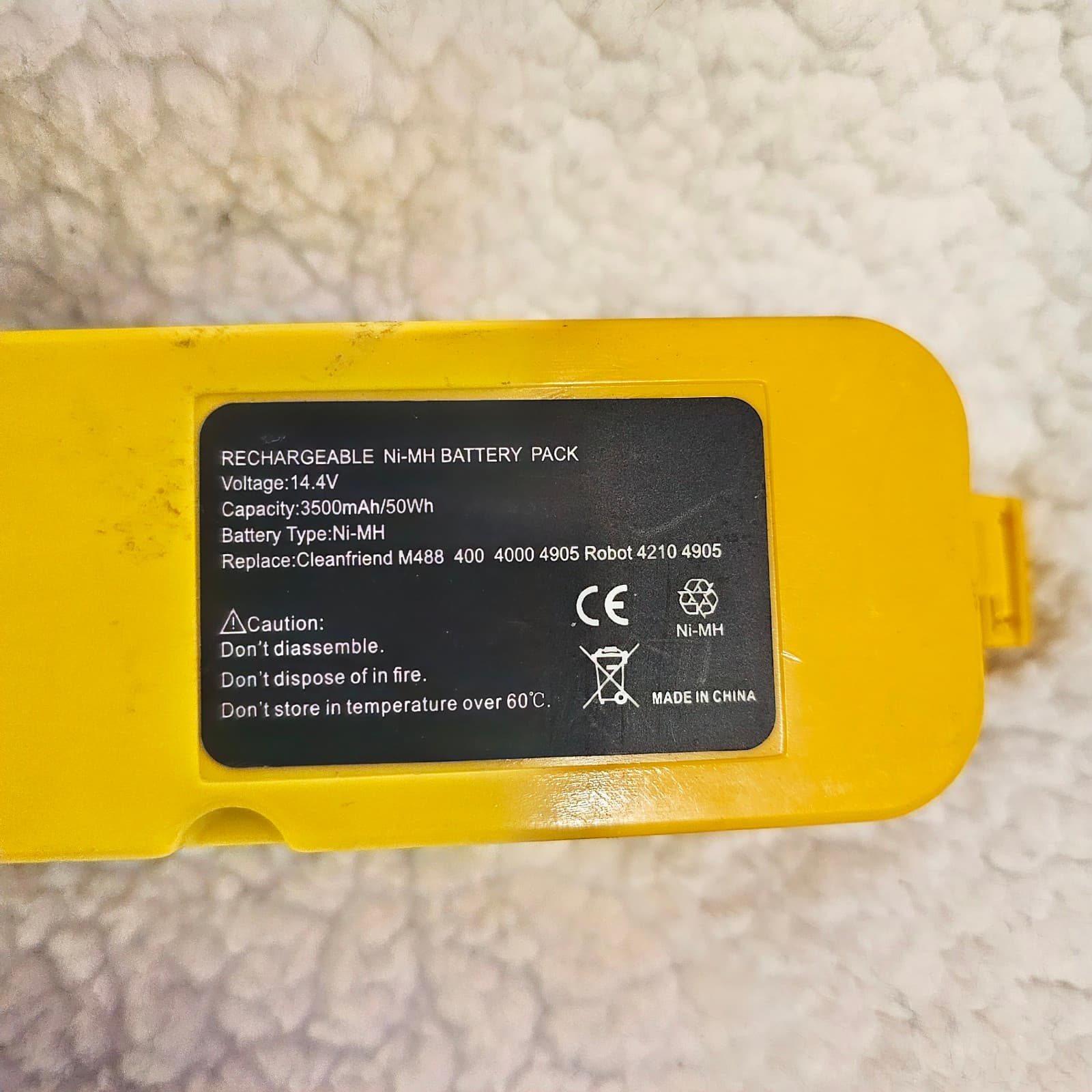 OEM Rechargable Ni-MH Battery Pack 14.4 Volts - Thumbnail 4