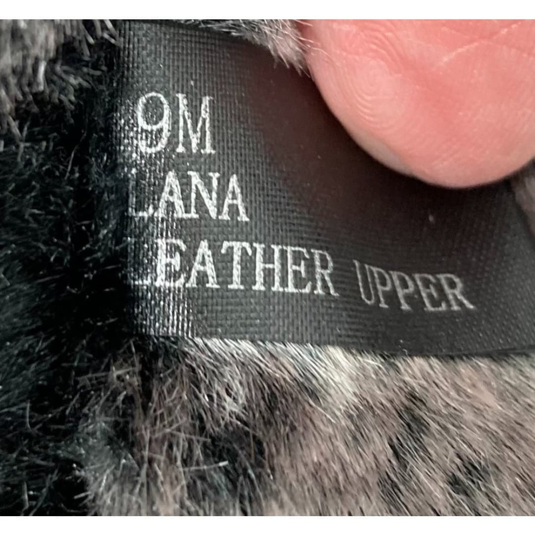 London Fog Lana Black Suede and Leather Faux Fur Winter Boots Size 9 - Thumbnail 12
