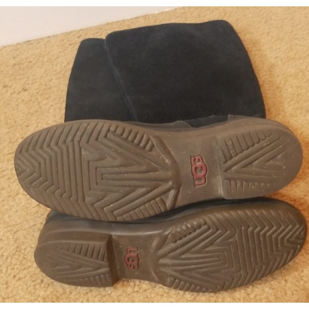 Black Ugg Thomsen 1005268 Leather/Suede Waterproof Boots Size 9 - Thumbnail 6