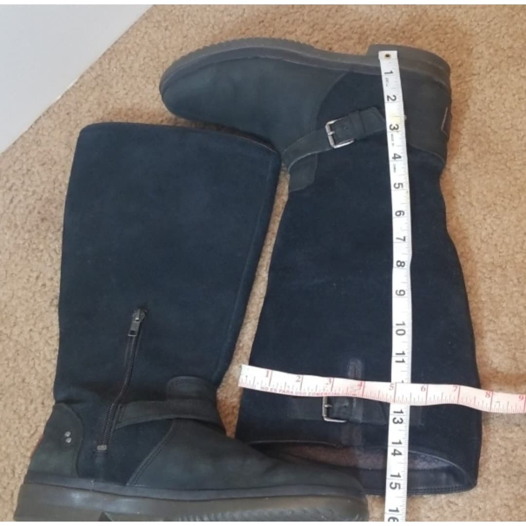 Black Ugg Thomsen 1005268 Leather/Suede Waterproof Boots Size 9 - Thumbnail 8