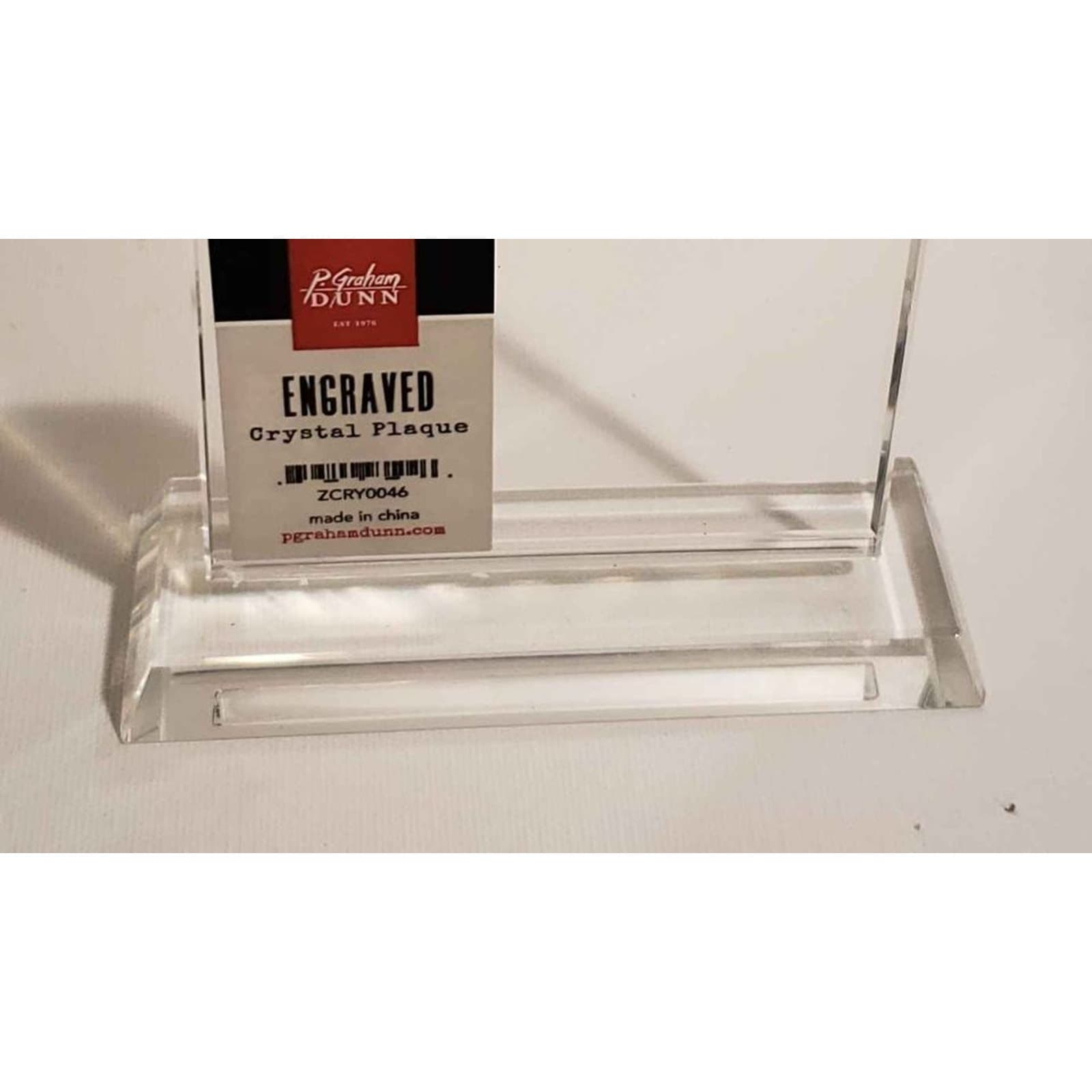 P. Graham Dunn Engravable Crystal Plaque in Black Box/Case - Thumbnail 2