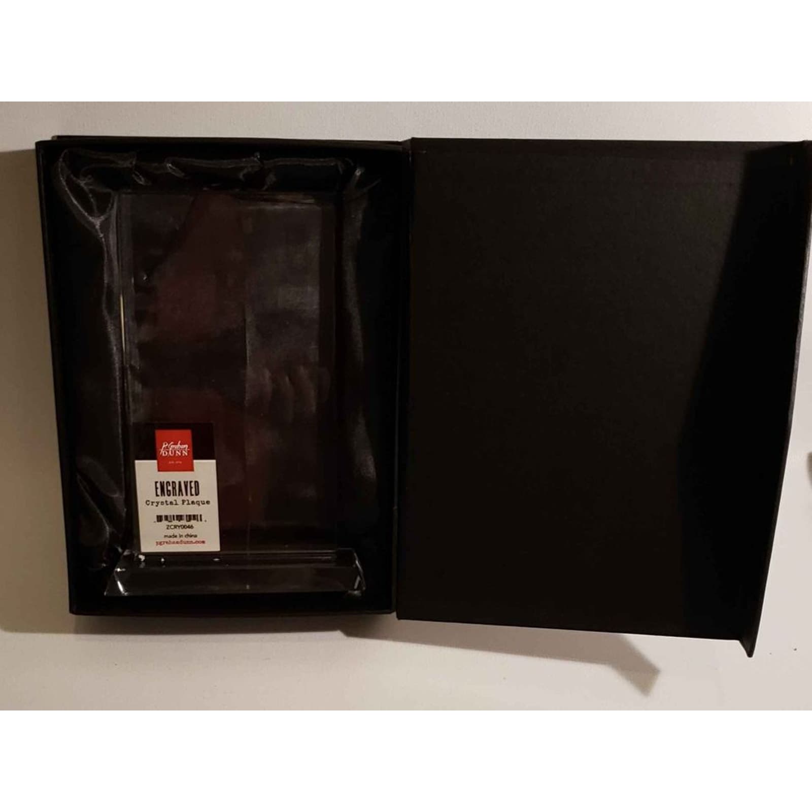 P. Graham Dunn Engravable Crystal Plaque in Black Box/Case - Thumbnail 3