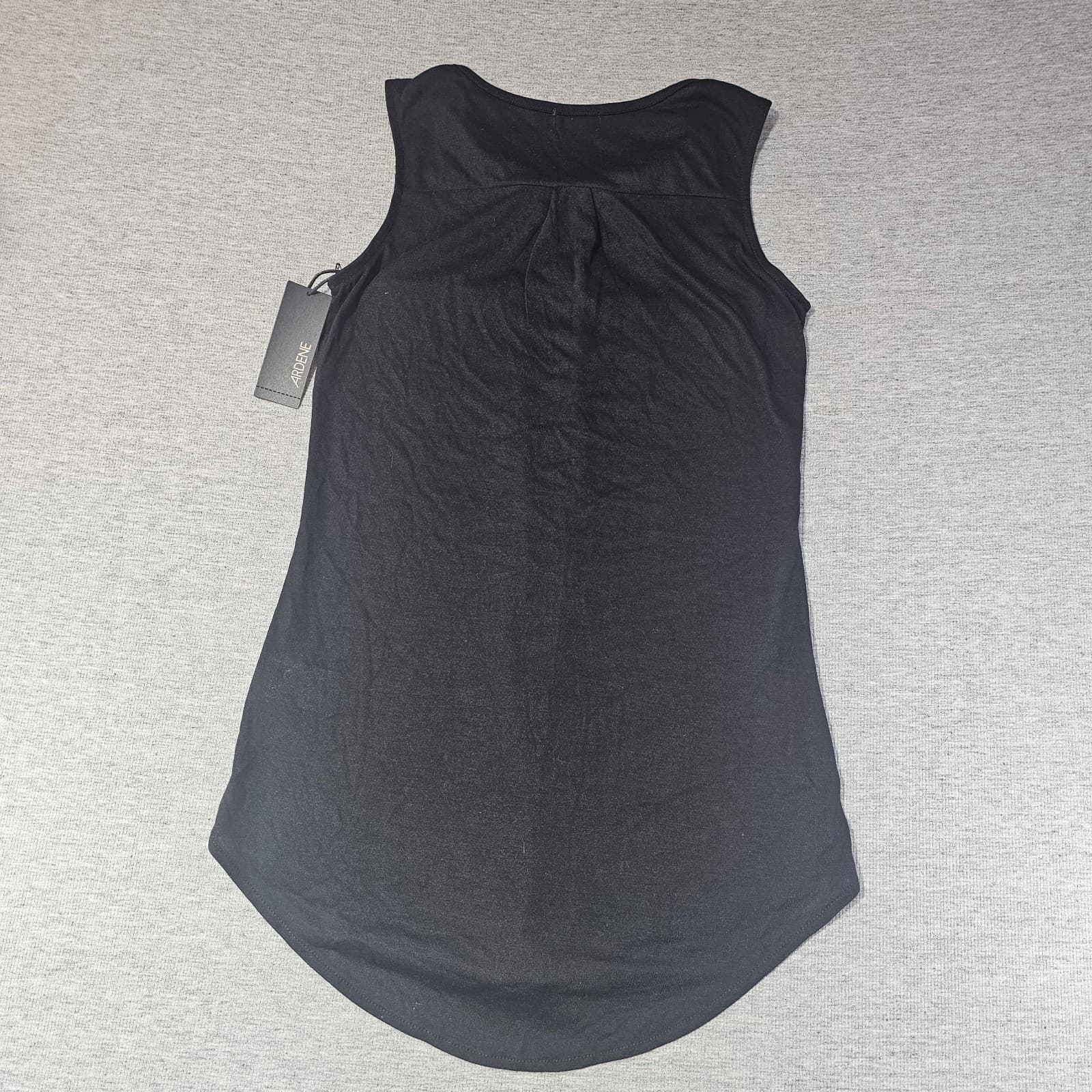 Ardene Black Half Zip Tank Top for Women Size X-Small - Thumbnail 5