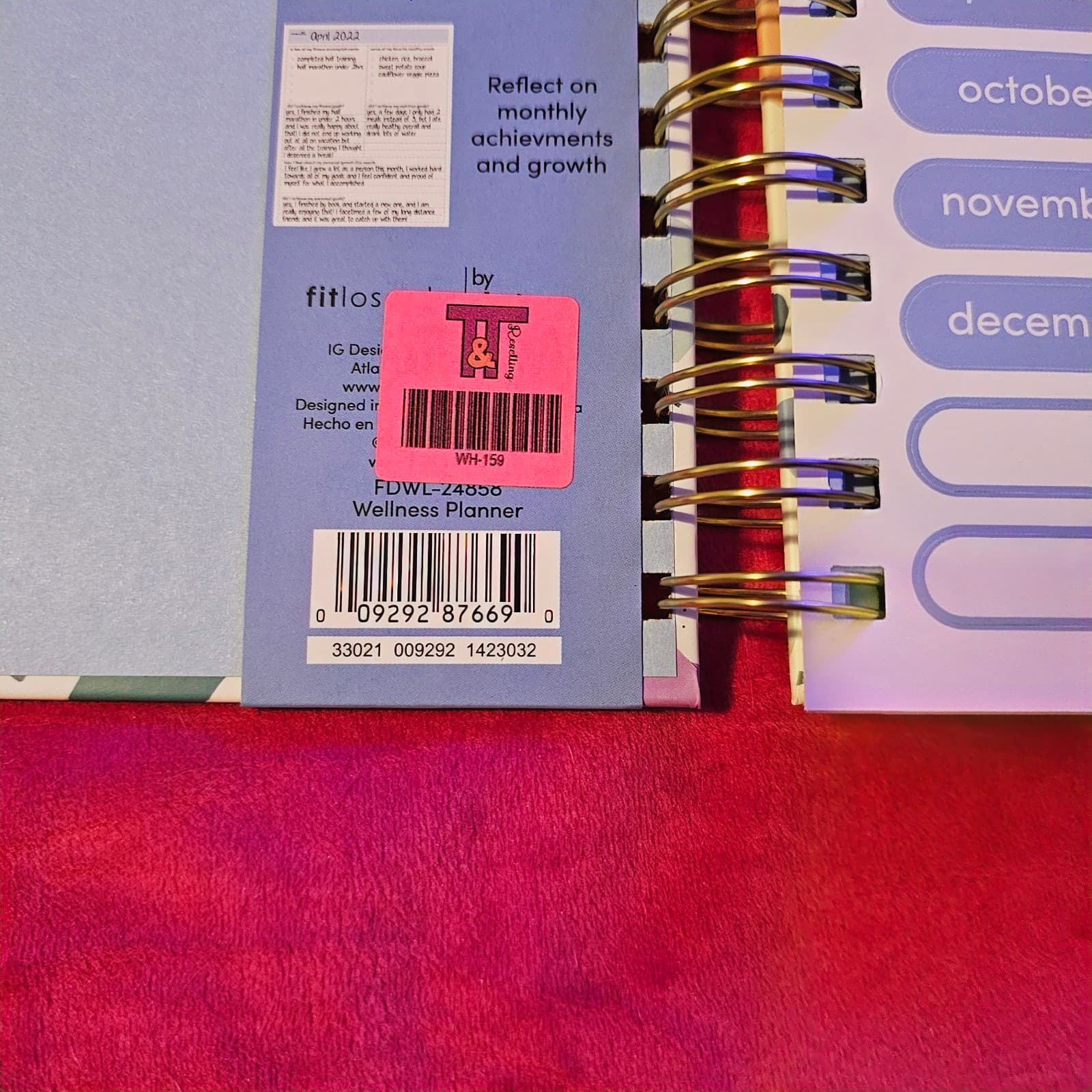 12 Month Undated FITLosophy Wellness Planner - Thumbnail 7