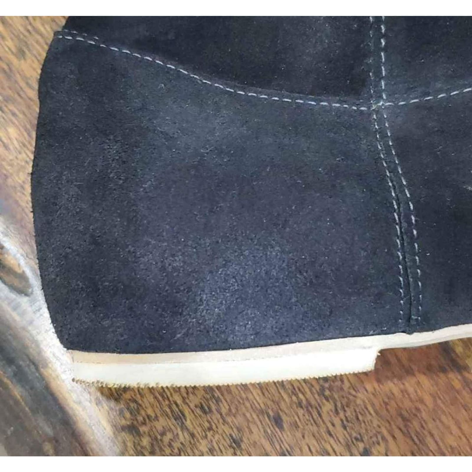 Mango Black Leather Boots Size 9 - Thumbnail 9