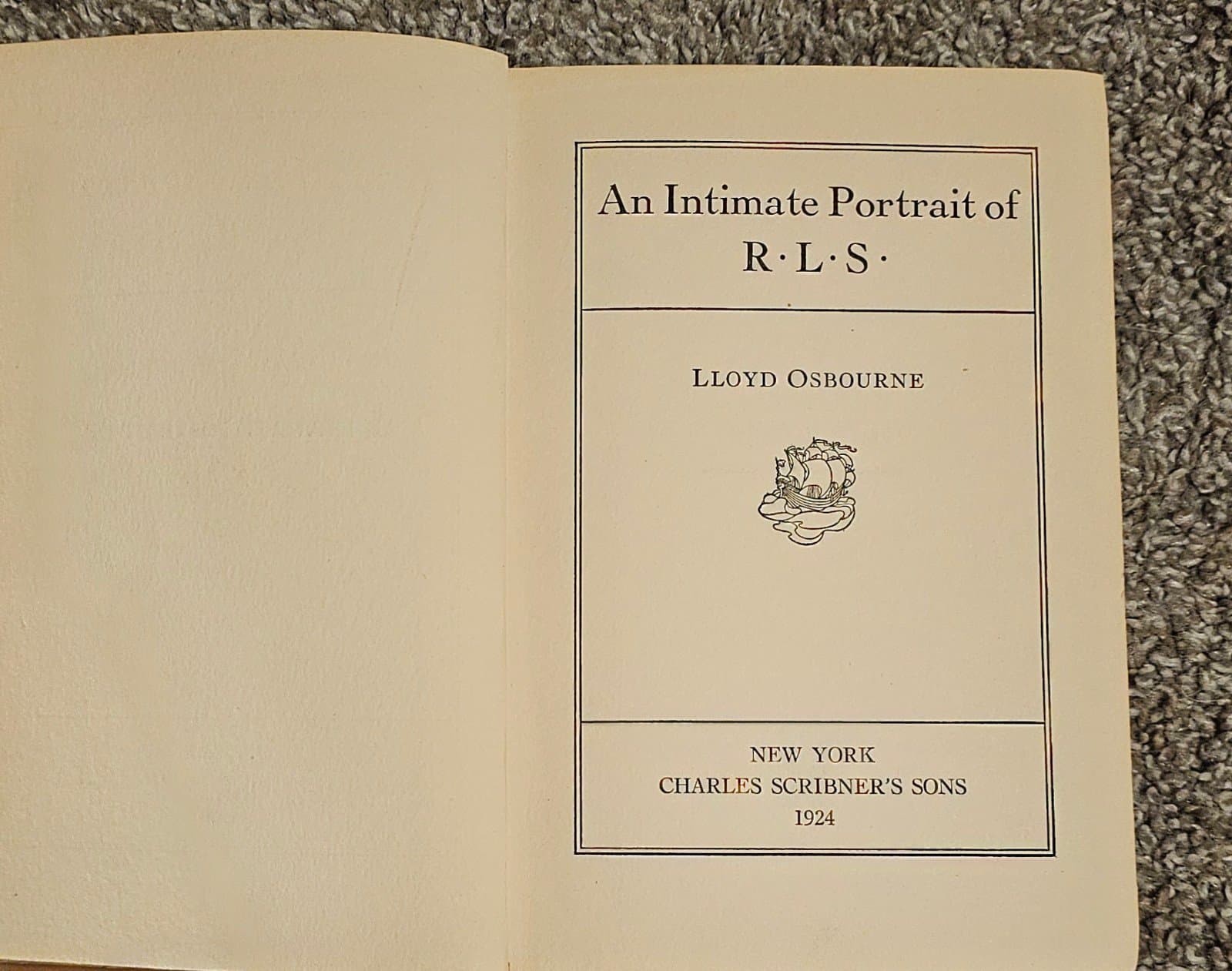 An Intimate Portrait of R•L•S By His Stepson Lloyd Osbourne - First Edition 1924 - Thumbnail 6