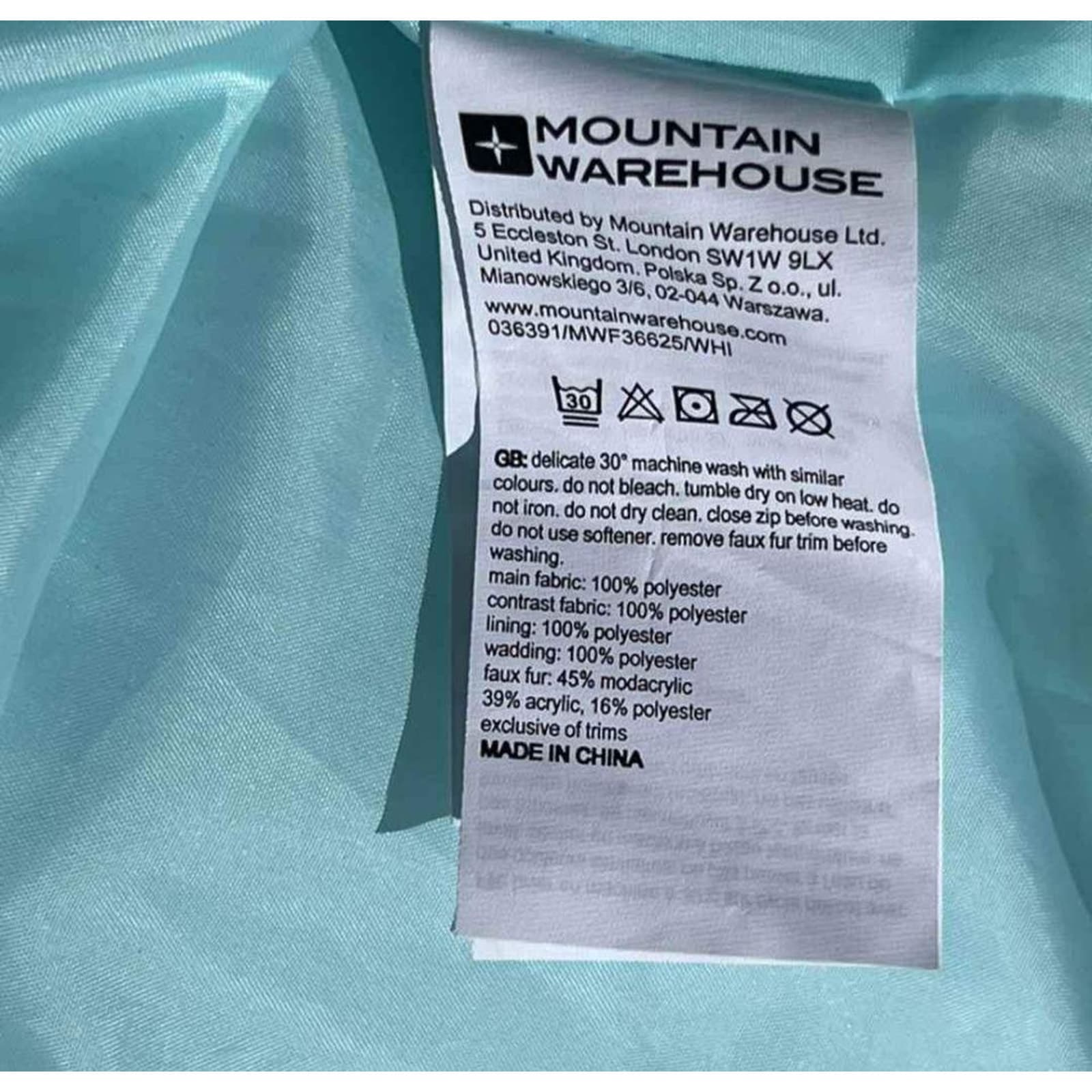 Mountain Warehouse Fur Hooded Coat Size 8 - Thumbnail 7