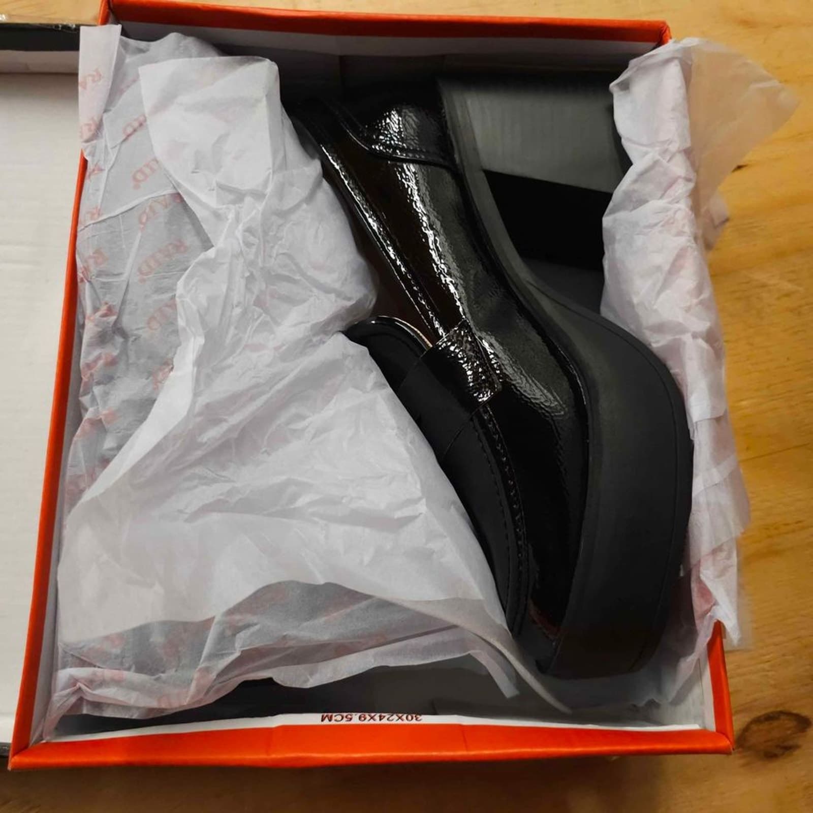 ASOS Raid Presha Platform Heel Loafer in Black - Thumbnail 3
