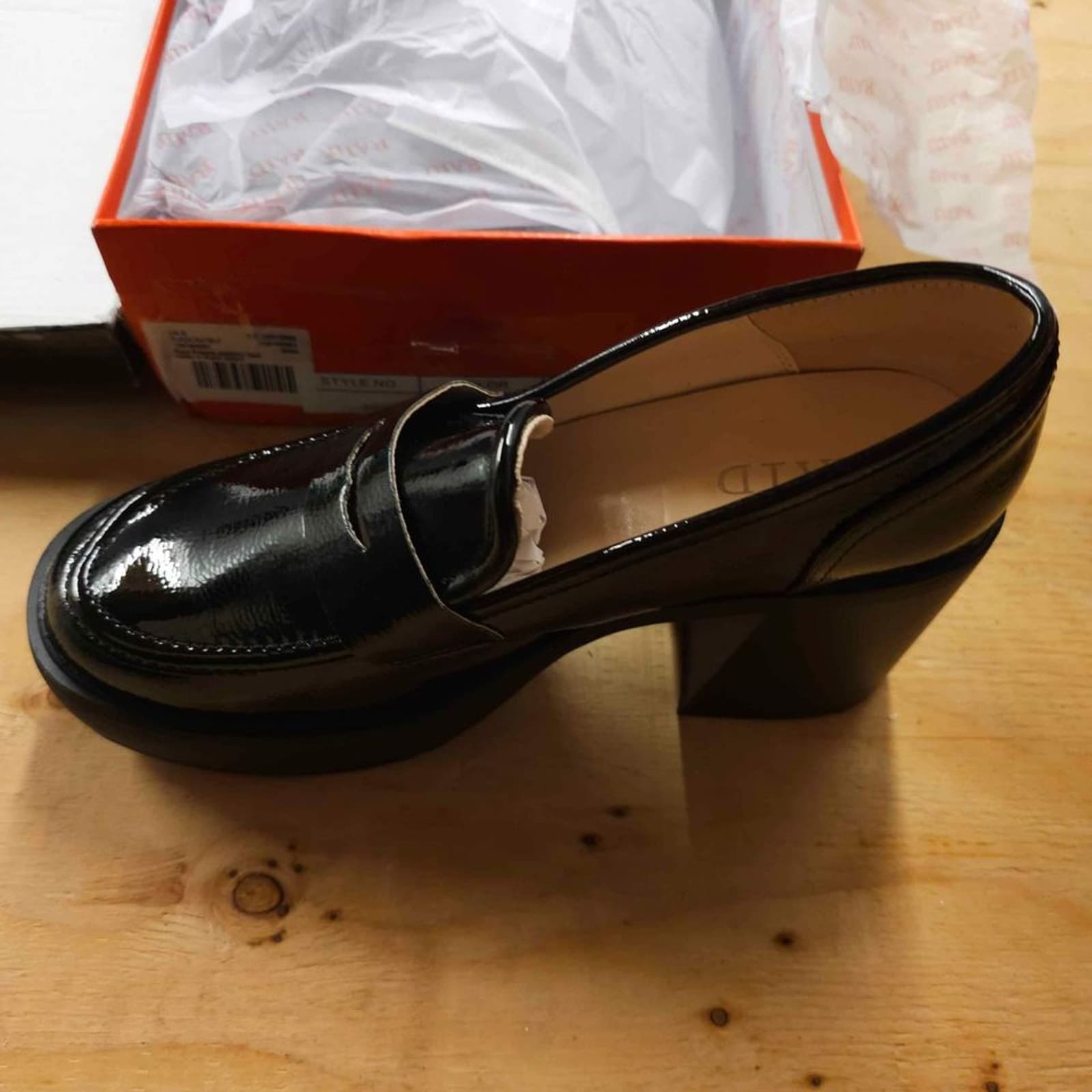 ASOS Raid Presha Platform Heel Loafer in Black - Thumbnail 2