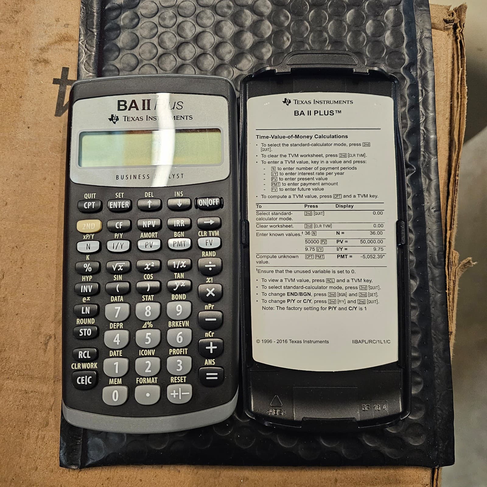 TEXAS INSTRUMENTS BA II PLUS BUSINESS ANALYST CALCULATOR - Thumbnail 2