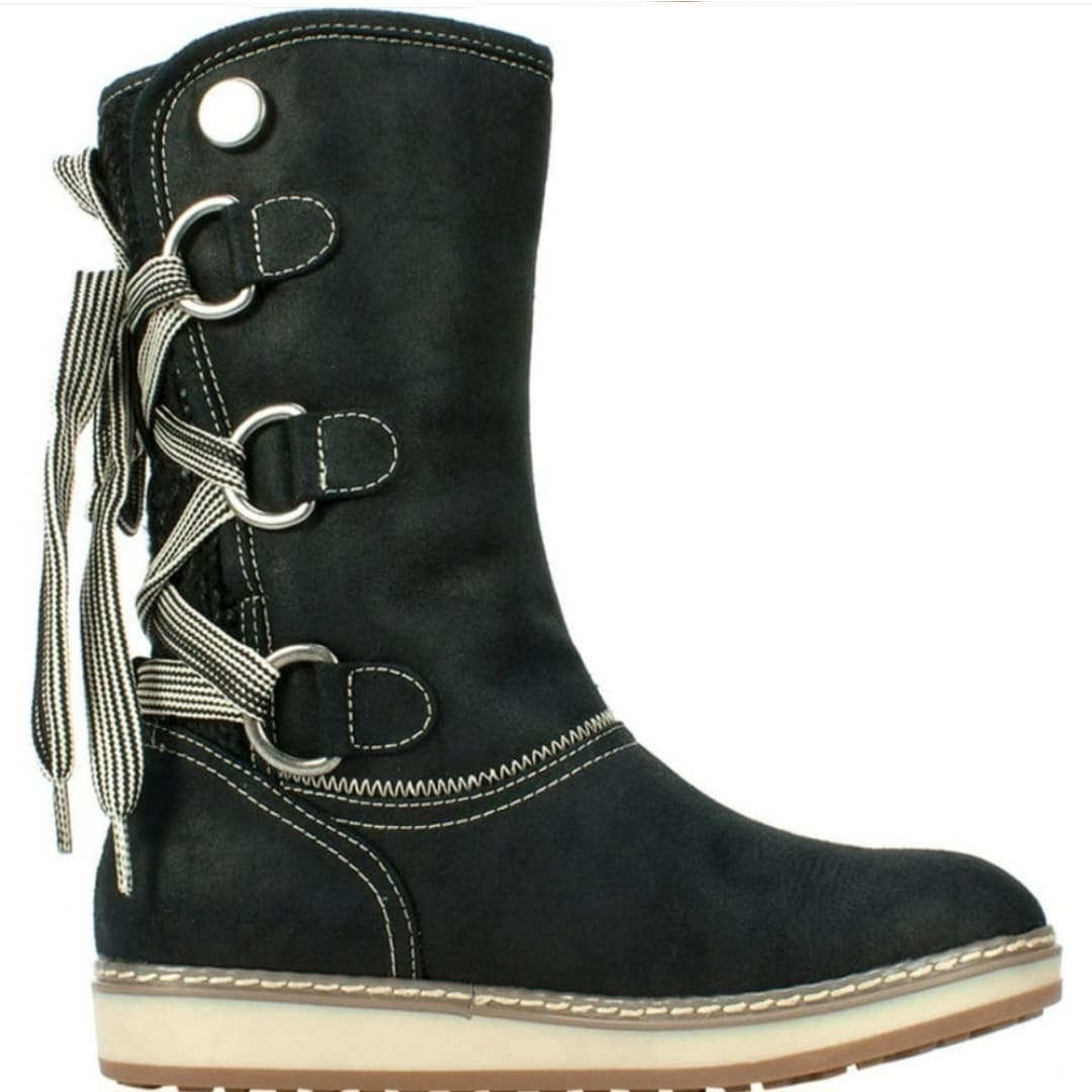 White Mountain Tivia Black Snow Boots - Size 9 - Thumbnail 12