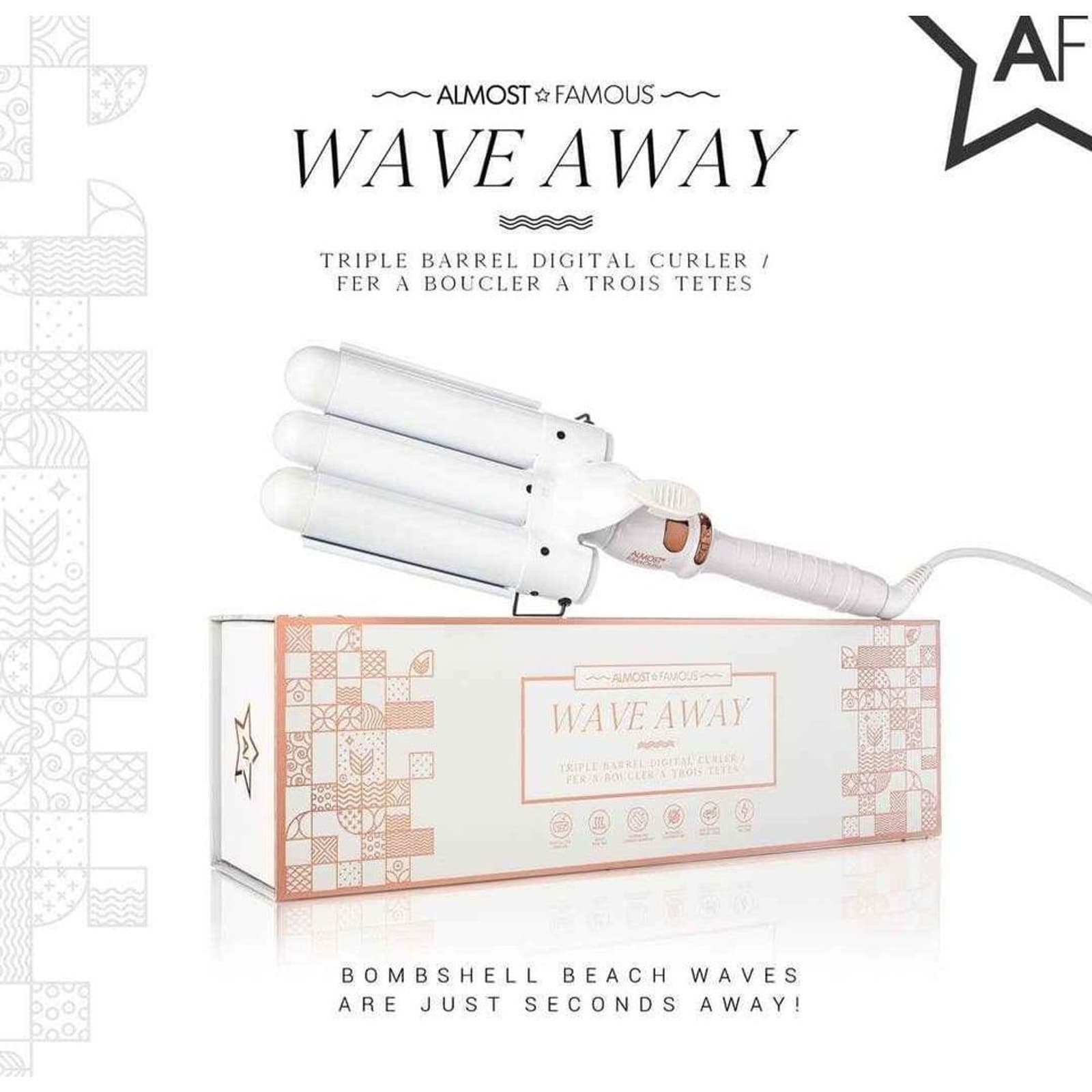 Almost Famous Wave Away Triple Barrell Curling Iron - Thumbnail 4