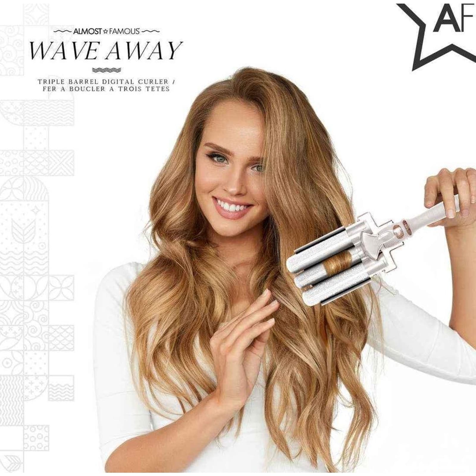 Almost Famous Wave Away Triple Barrell Curling Iron - Thumbnail 6