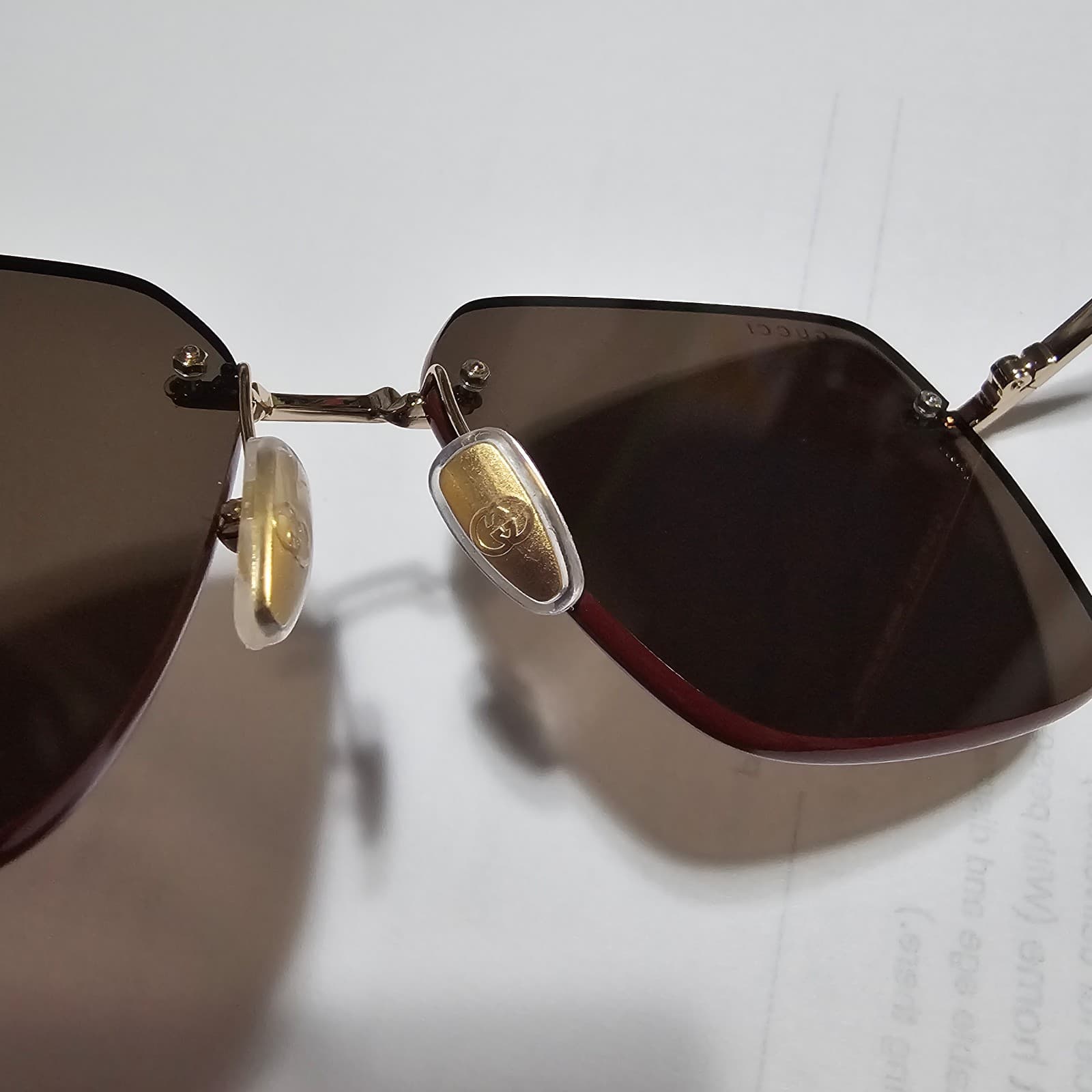 AUTHENTIC GUCCI SQUARE AVIATOR SUNGLASSES MODEL GG1955SA - Thumbnail 9