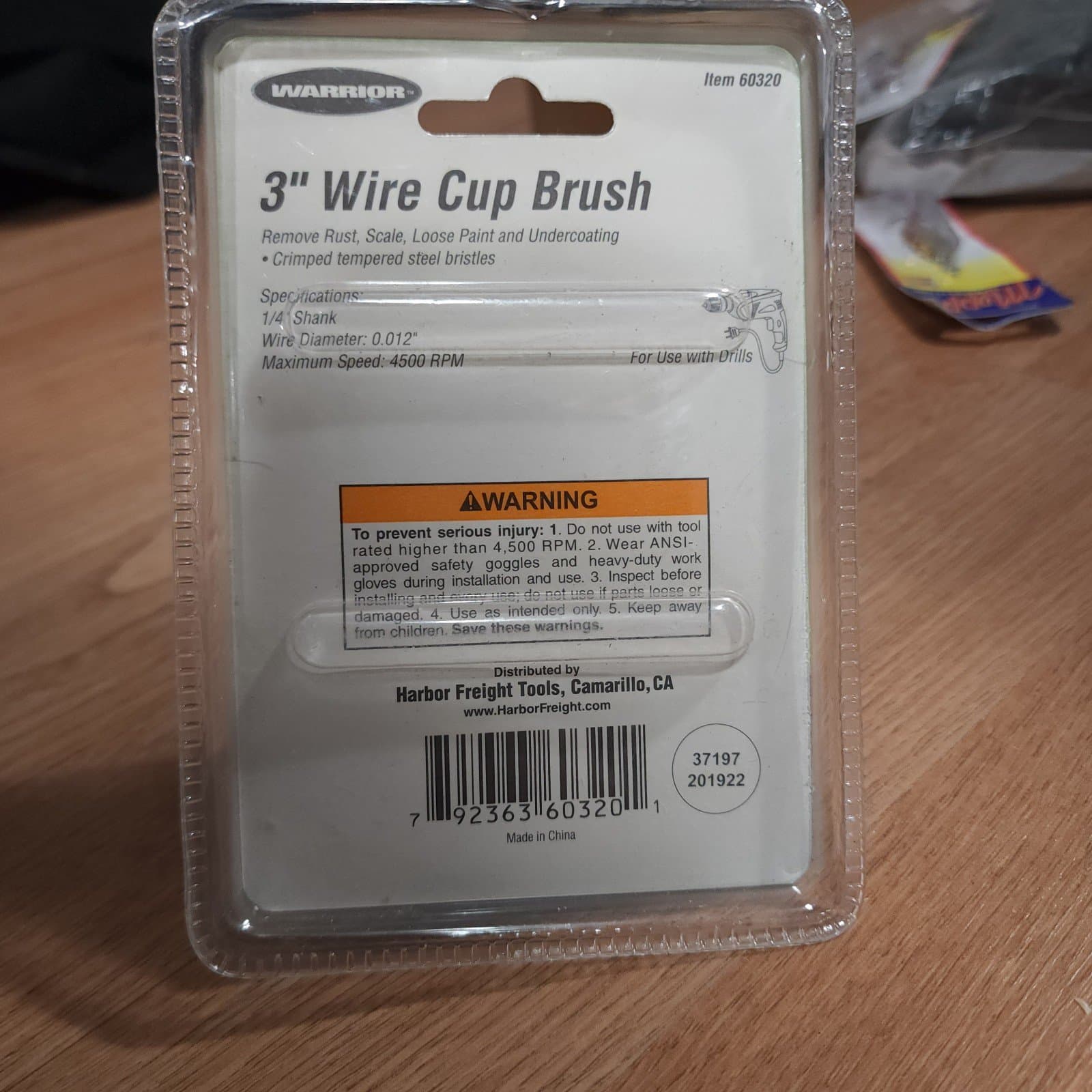 2 Warrior 3" Wire Brush Attachment #60320 - Thumbnail 4