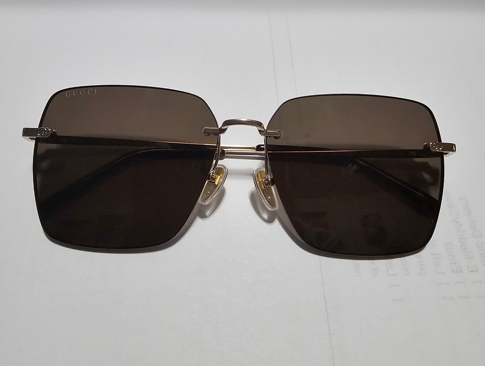 AUTHENTIC GUCCI SQUARE AVIATOR SUNGLASSES MODEL GG1955SA - Thumbnail 2