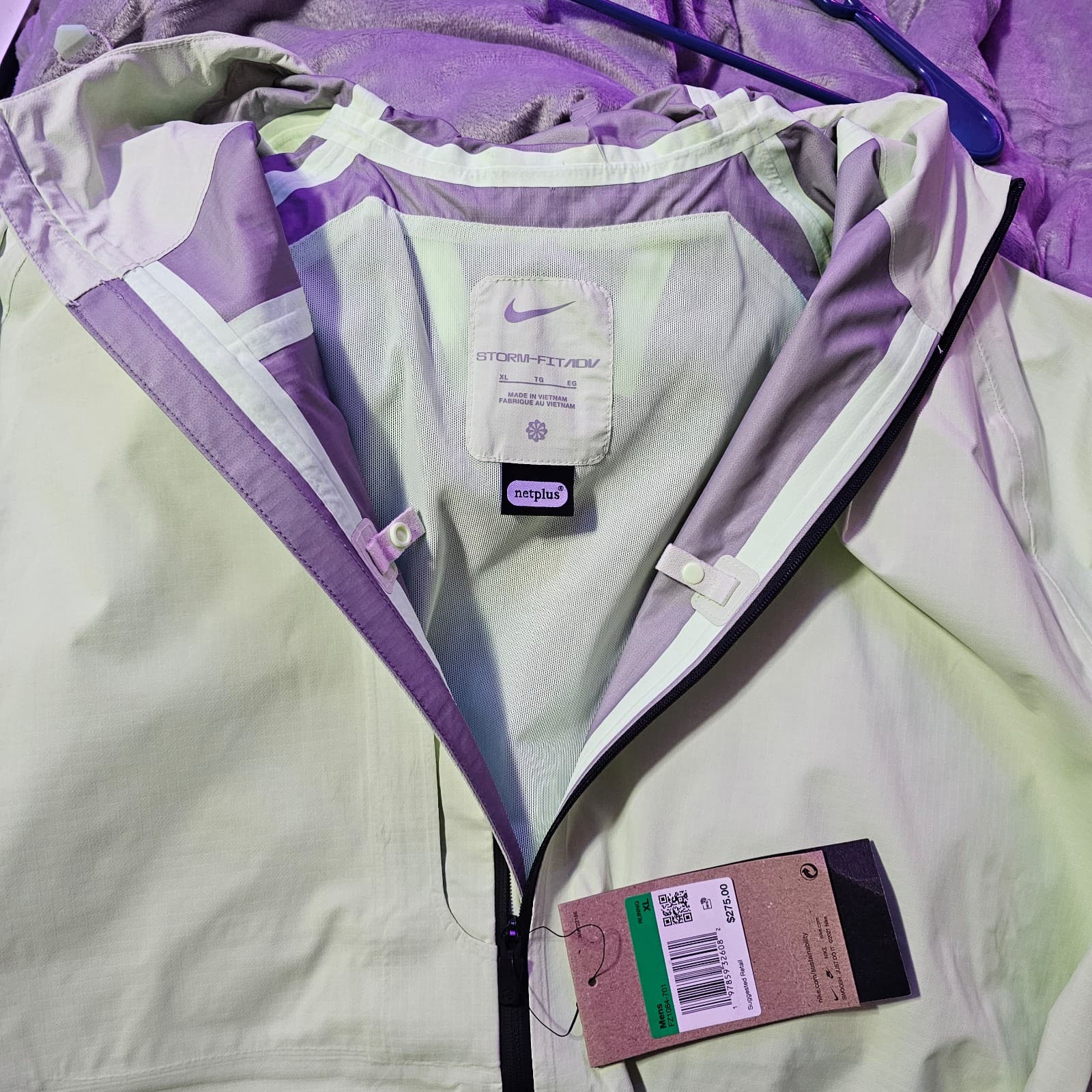 Nike Storm Fit AOV Packable Windbreaker Jacket Size XL - Thumbnail 3