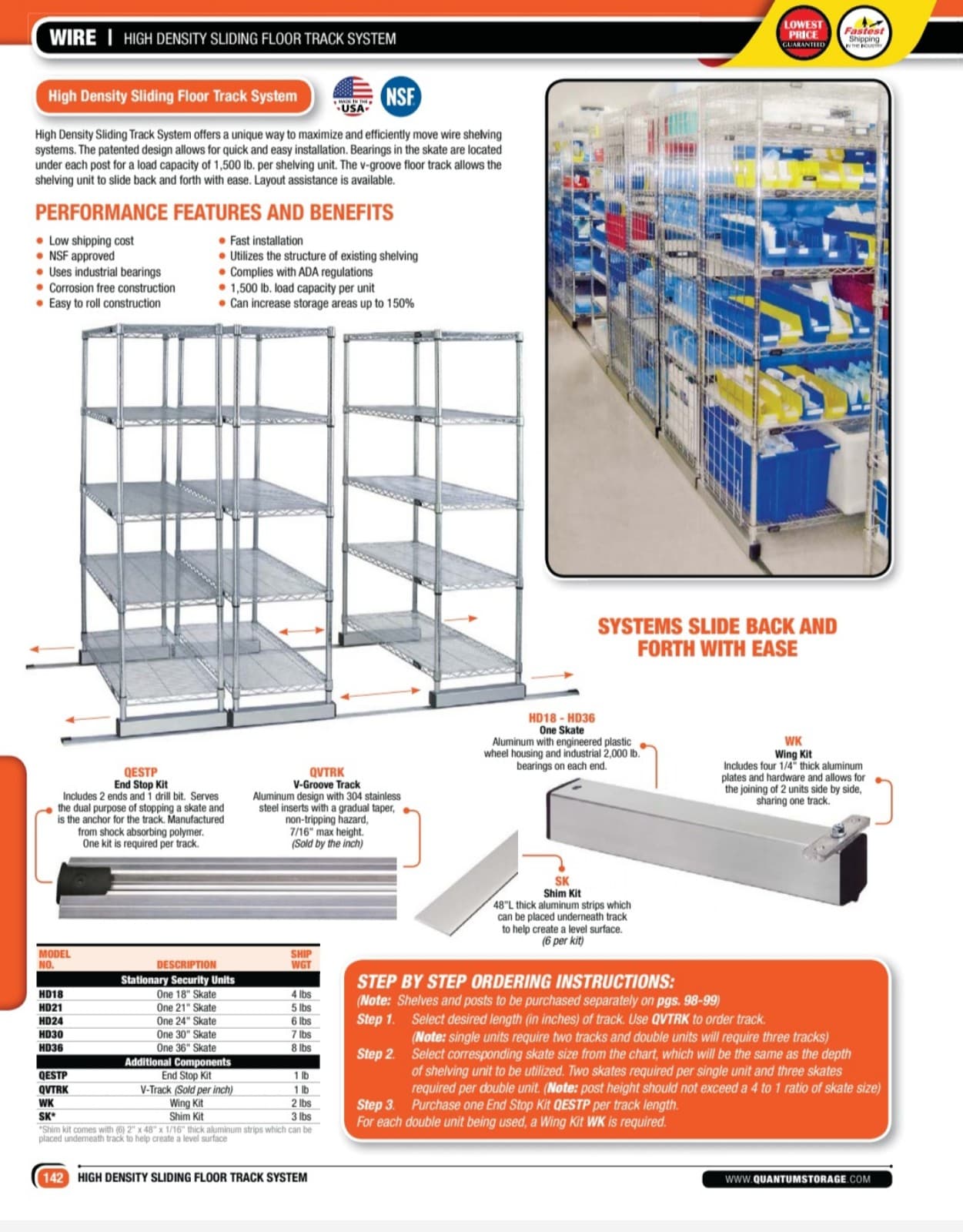 Trakstar Shelving Rollers for Mobile Wire Shelving - Thumbnail 11