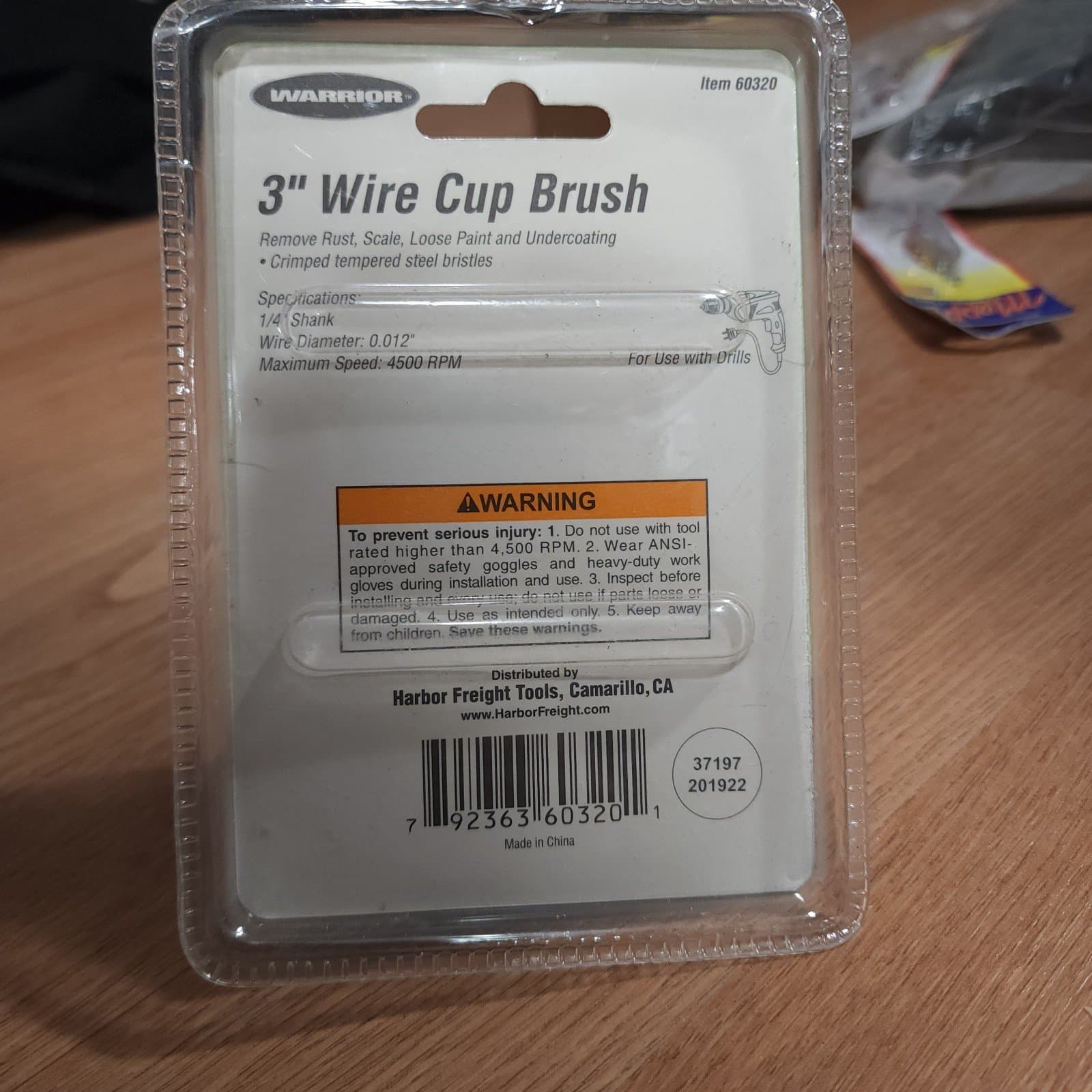 2 Warrior 3" Wire Brush Attachment #60320 - Thumbnail 5