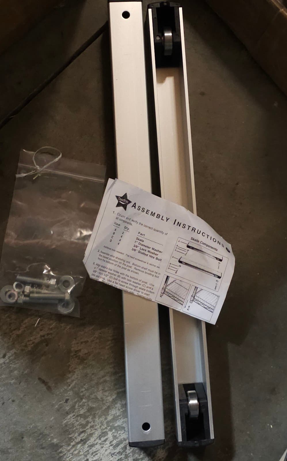 Trakstar Shelving Rollers for Mobile Wire Shelving - Thumbnail 5
