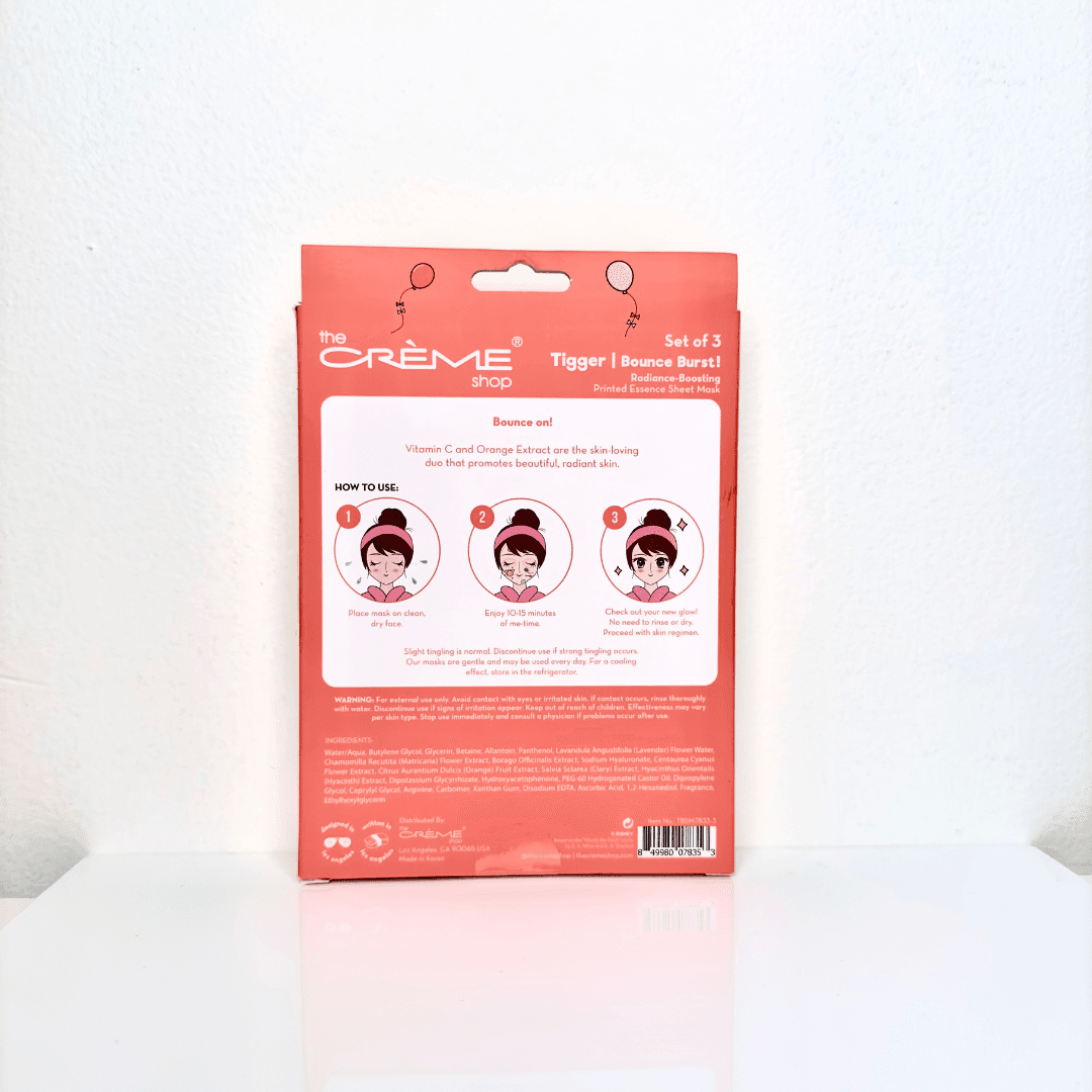 The Crème Shop Tigger Bounce Burst Sheet Mask Set of 3 - Thumbnail 5