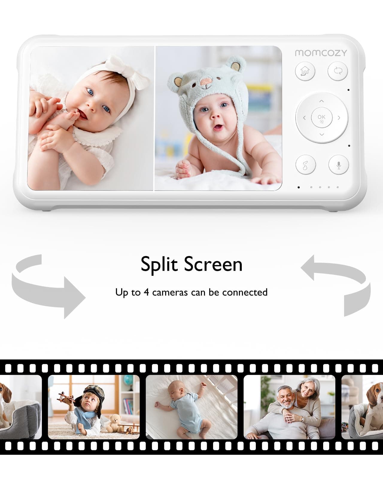 Momcozy Baby Monitor BM01 Add-on Camera Unit, 1080P HD Resolution, Pan-Tilt-Zoom Camera, Easy - Thumbnail 11