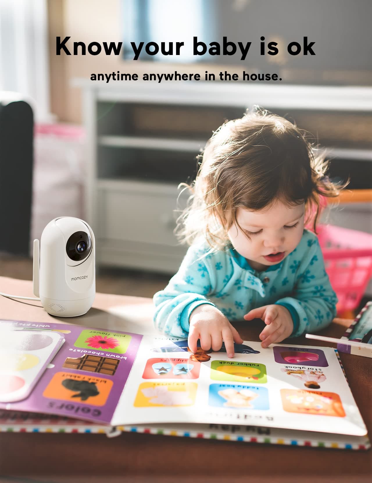 Momcozy Baby Monitor BM01 Add-on Camera Unit, 1080P HD Resolution, Pan-Tilt-Zoom Camera, Easy - Thumbnail 8