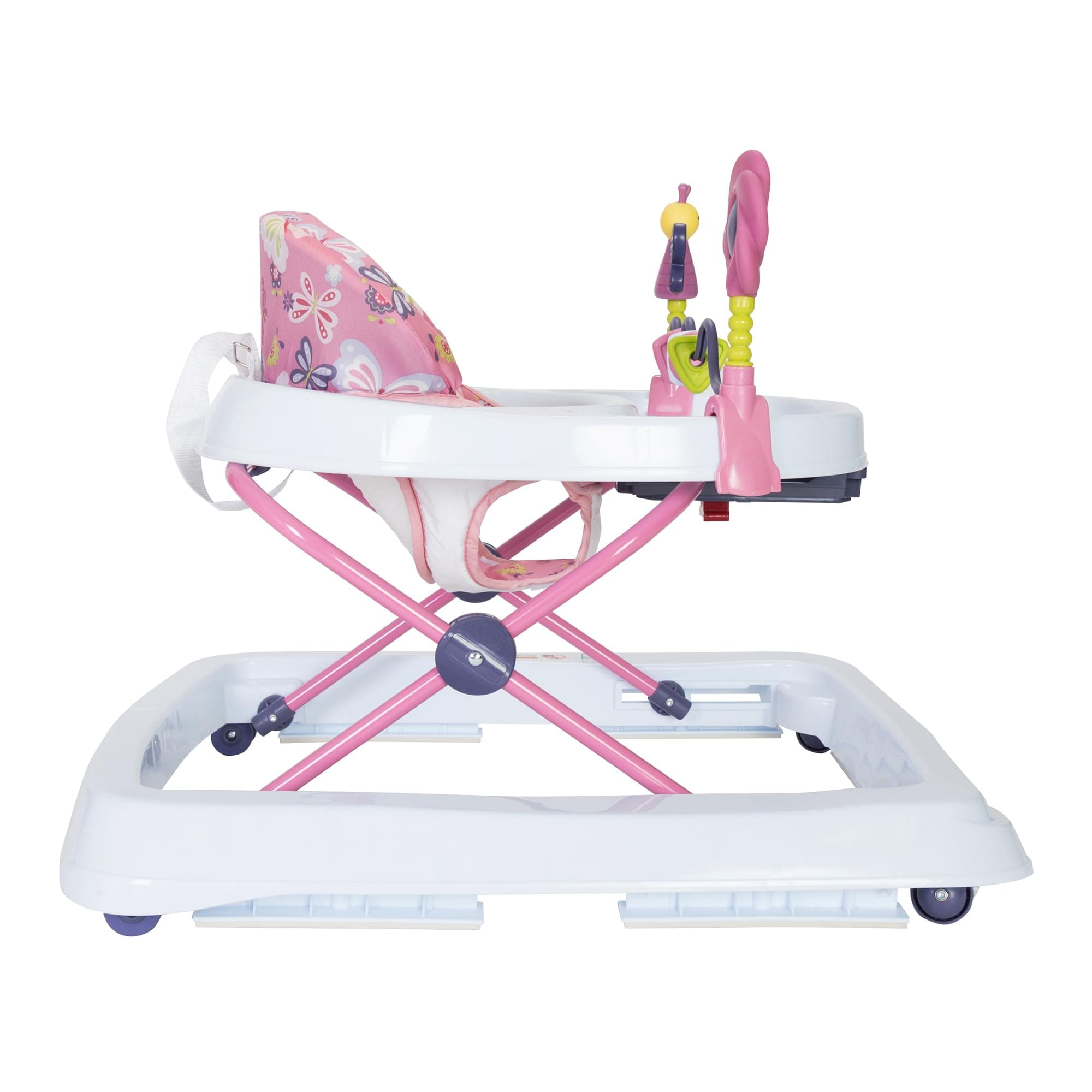 Smart Steps Trend Activity Walker with Removeable Toy Bar, Multi-Directional Front Wheels, Tray, Adjustable Height and Flat Fold Frame for Storage, Ages 6 Months +, Emily Pink - Thumbnail 4