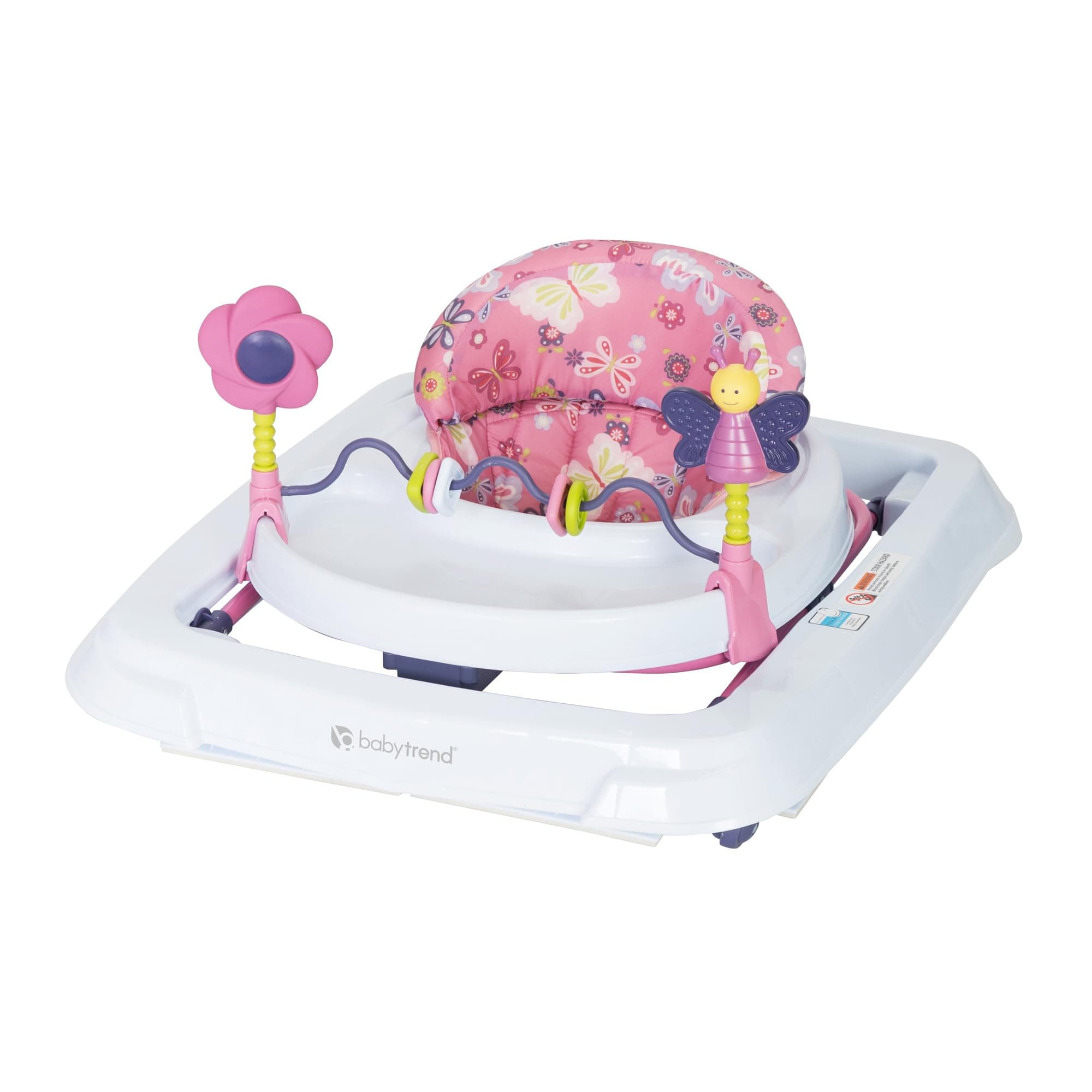 Smart Steps Trend Activity Walker with Removeable Toy Bar, Multi-Directional Front Wheels, Tray, Adjustable Height and Flat Fold Frame for Storage, Ages 6 Months +, Emily Pink - Thumbnail 7
