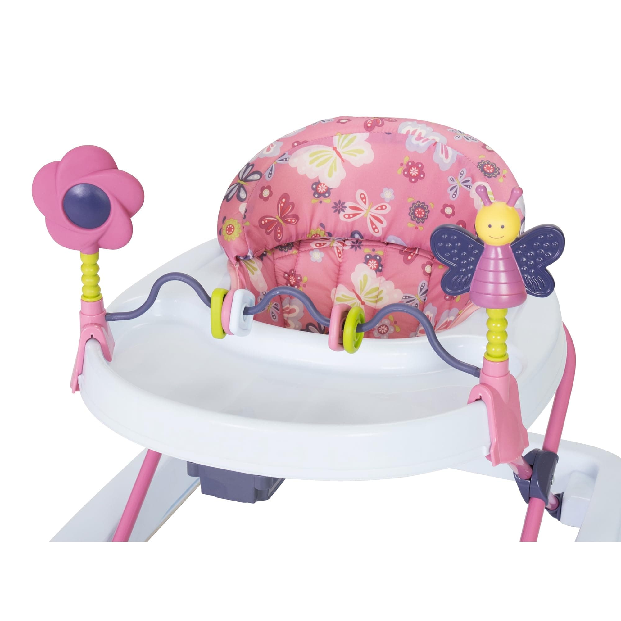Smart Steps Trend Activity Walker with Removeable Toy Bar, Multi-Directional Front Wheels, Tray, Adjustable Height and Flat Fold Frame for Storage, Ages 6 Months +, Emily Pink - Thumbnail 8
