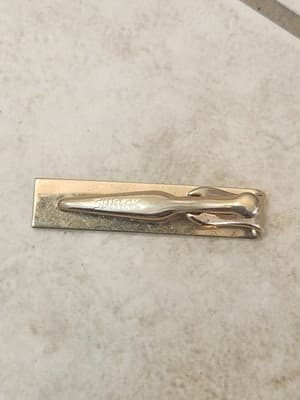 Vintage Mens Tie Clip Bar Lot Mixed Gold Silver Tone Retro Suit Accessories - Thumbnail 5