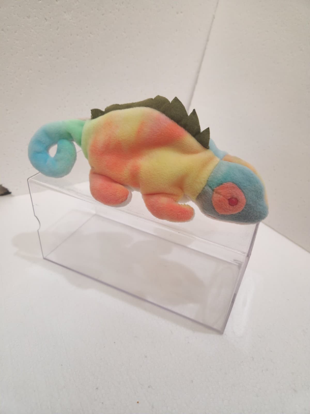 Ty Beanie 1997 Baby Iggy The Iguana Rainbow Plush Toy collectible retro #1 - Thumbnail 2