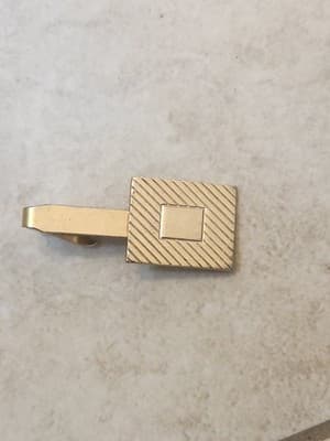Vintage Mens Tie Clip Bar Lot Mixed Gold Silver Tone Retro Suit Accessories - Thumbnail 16