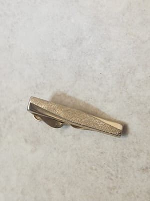 Vintage Mens Tie Clip Bar Lot Mixed Gold Silver Tone Retro Suit Accessories - Thumbnail 18