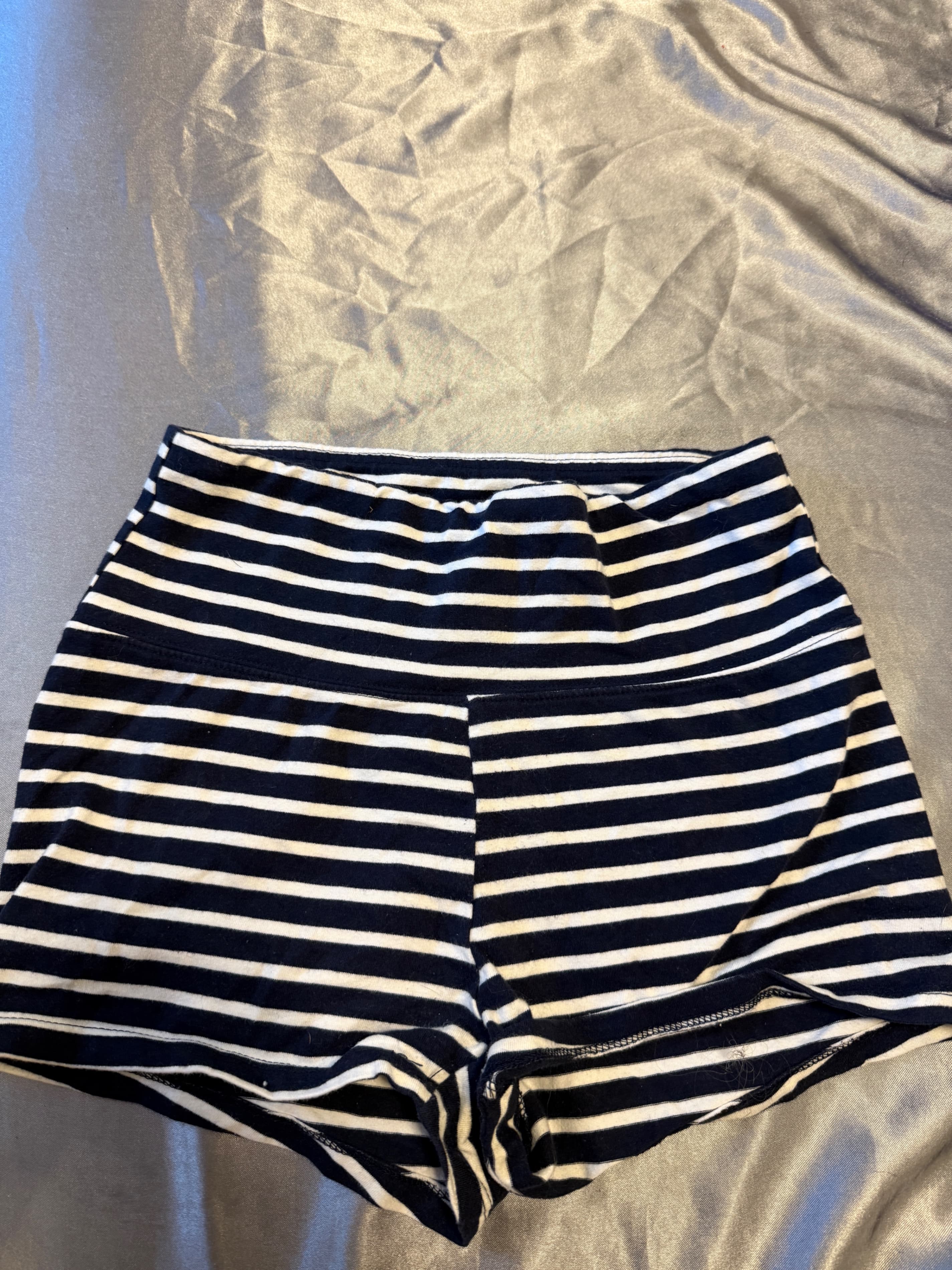 Wild Fable Striped Shorts Size S Navy White - Thumbnail 3