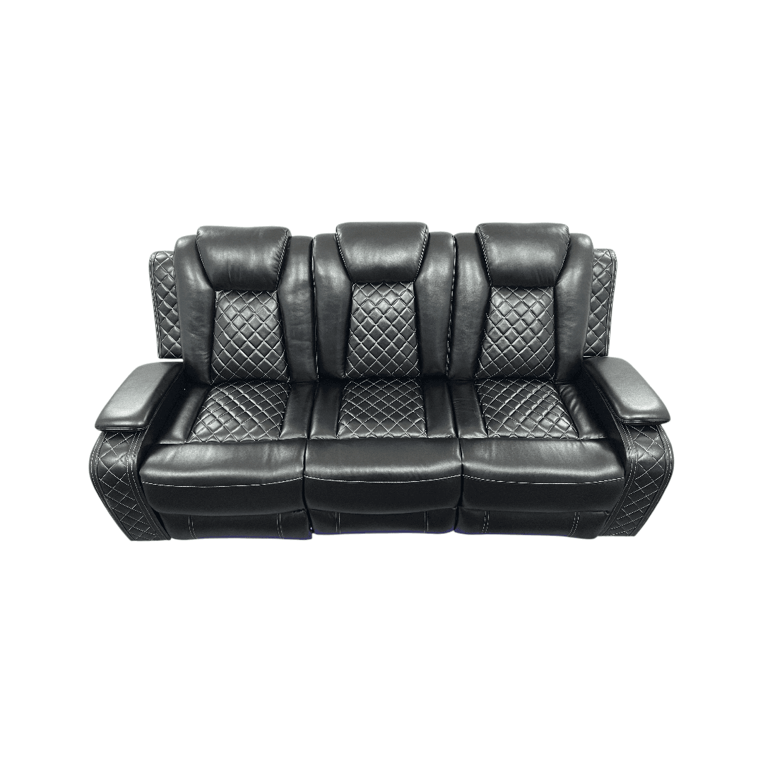 Latitude Run Power Reclining Sofa Couch with Wireless Charger and LED Lights - Thumbnail 3