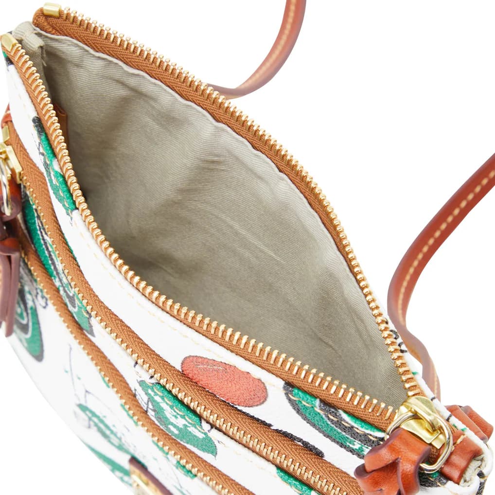 New York Jets Dooney & Bourke Women's Triple Zip Crossbody Bag - Thumbnail 3