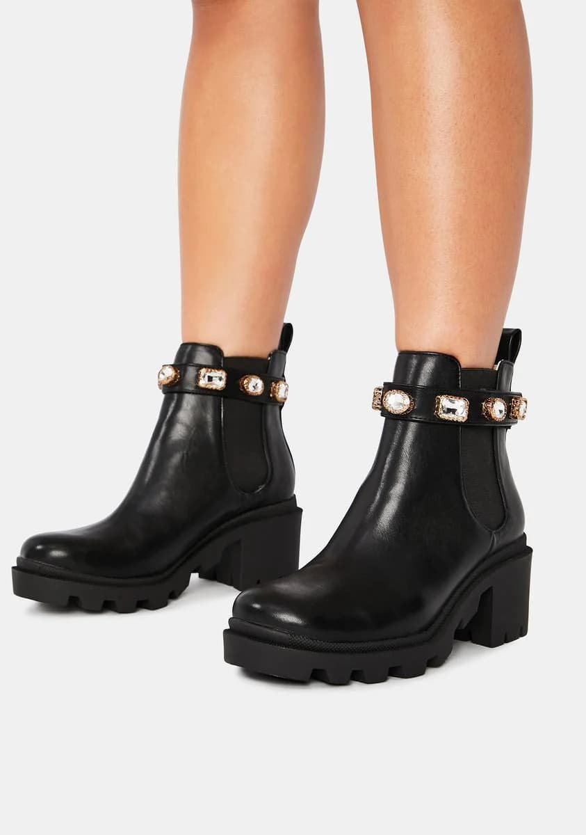 Steve Madden Amulet Ankle Bootie - Black | Size 6.5 - Thumbnail 3